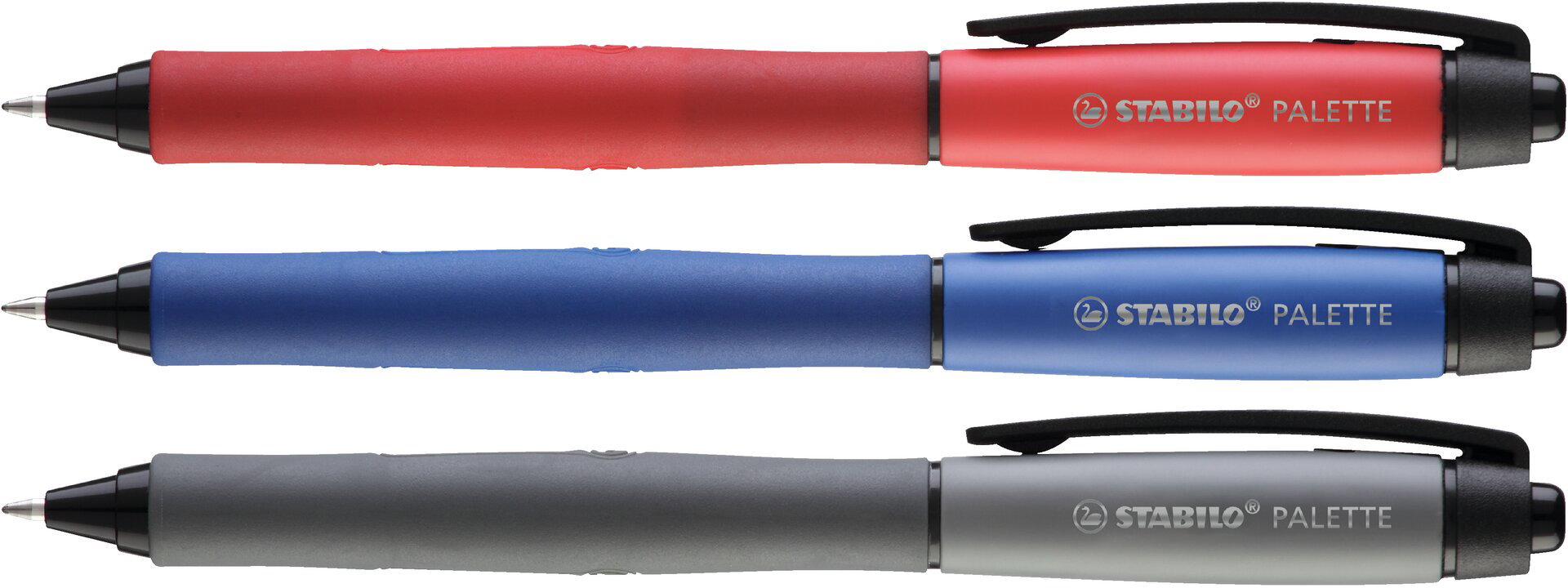rollerballstift, gegriffe, kugelschreiber, nachfüllbar, palette