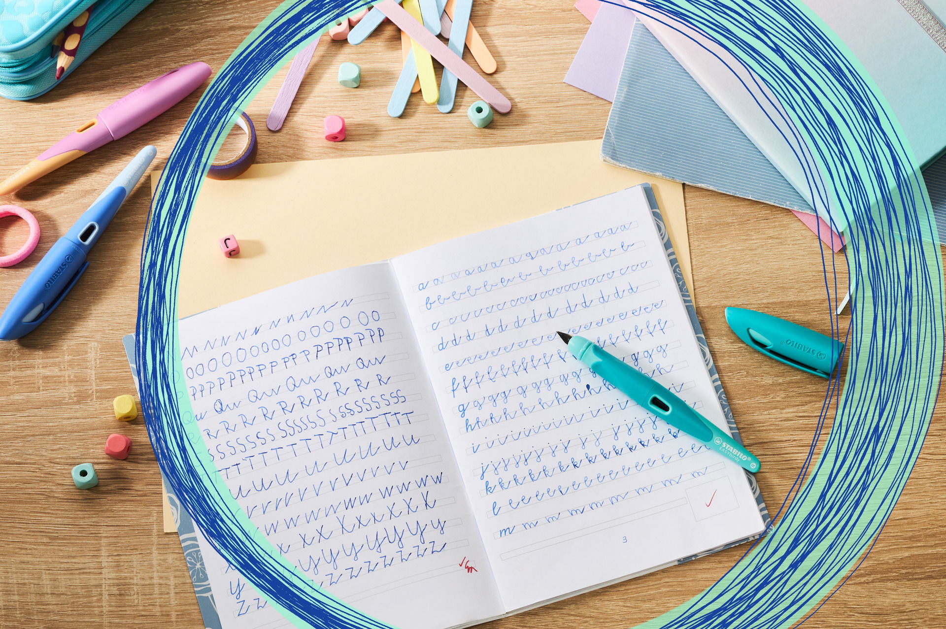 Stylo-plume STABILO EASYbirdy Pastel Edition