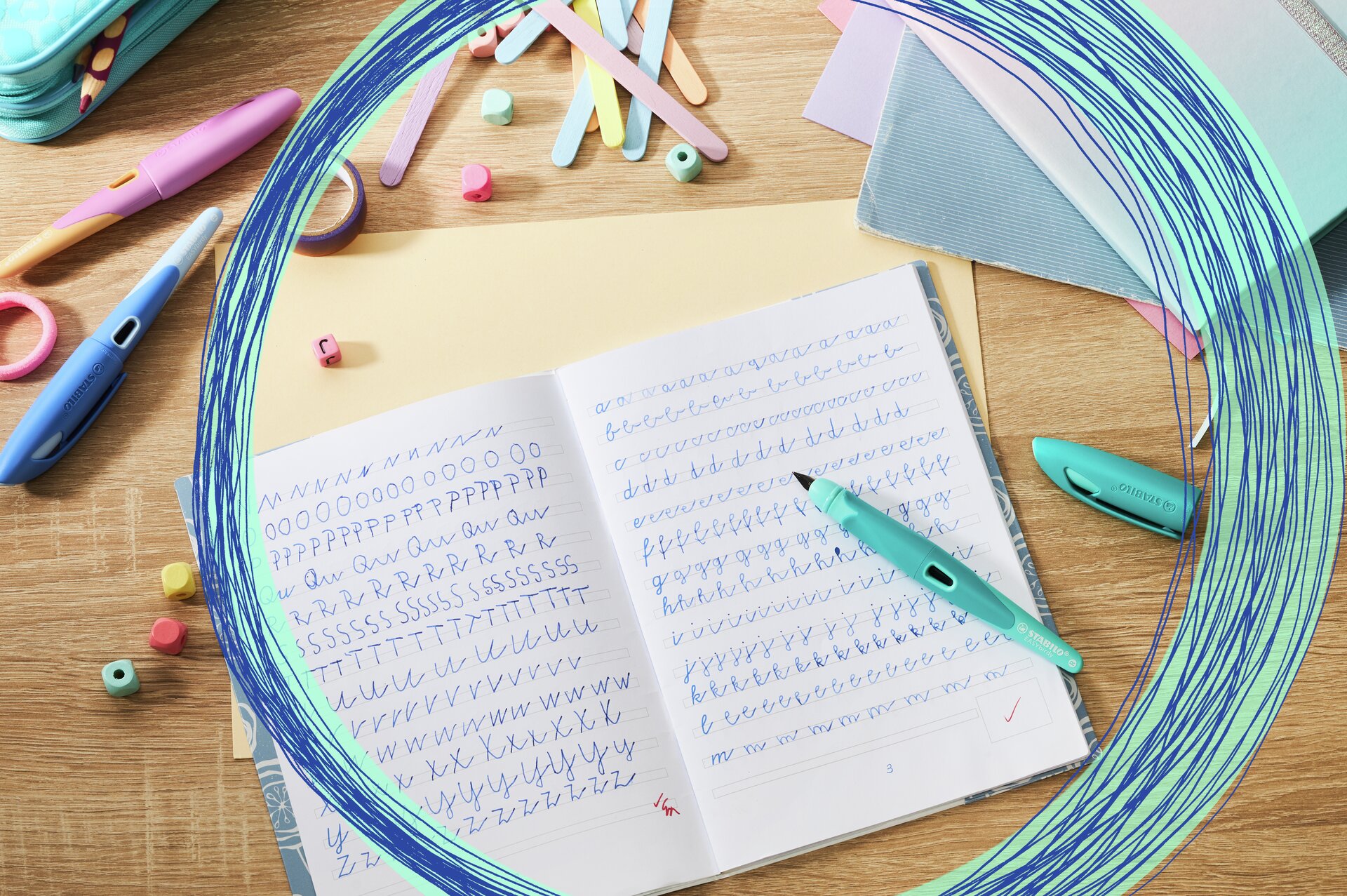 Stylo-plume STABILO EASYbirdy Pastel Edition