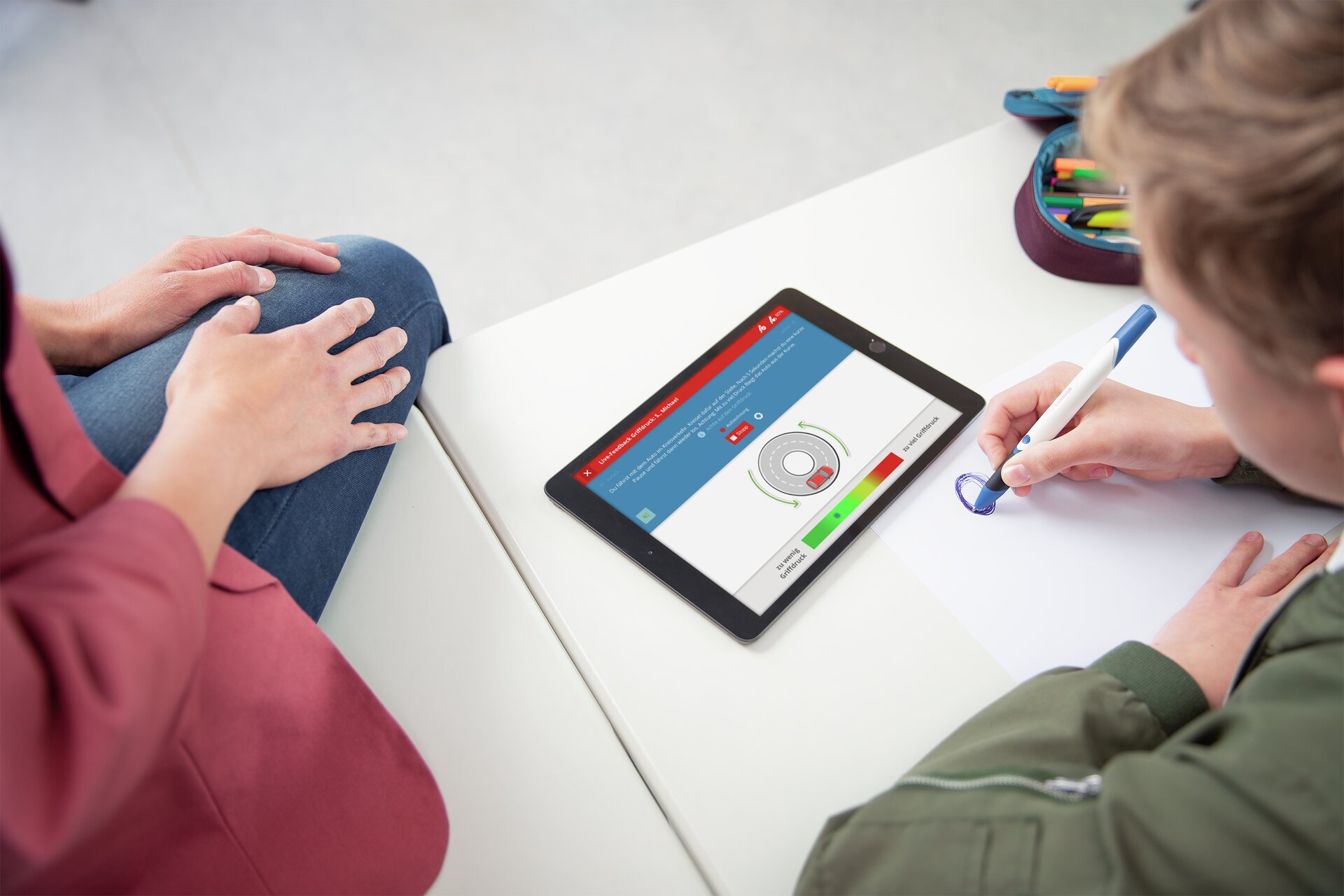 STABILO DigiPen STABILO EduPen, tablet, digitales lernen, Bildungsapp, Stylus, blaues Display