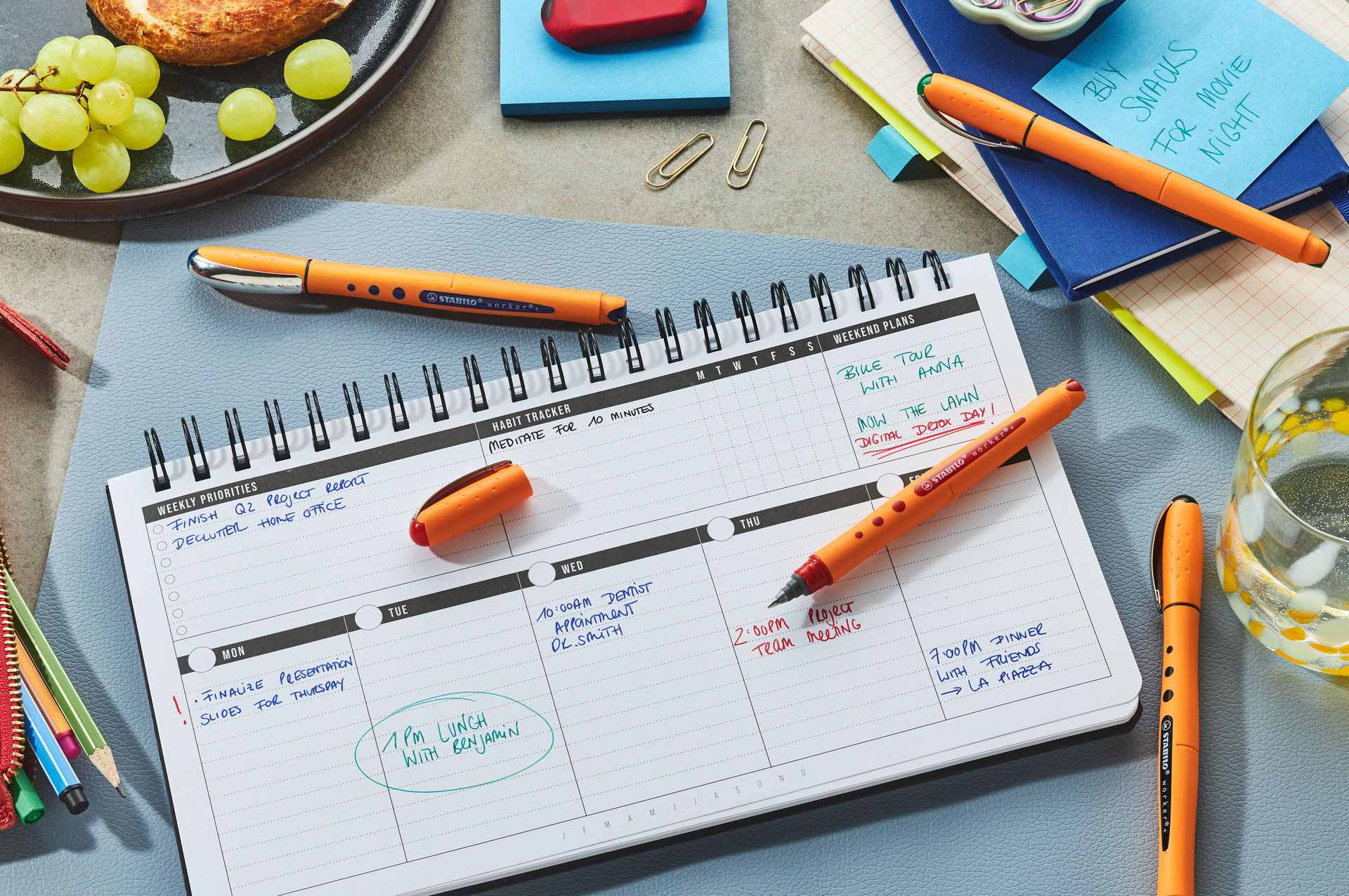 Roller STABILO worker+ fine / medium