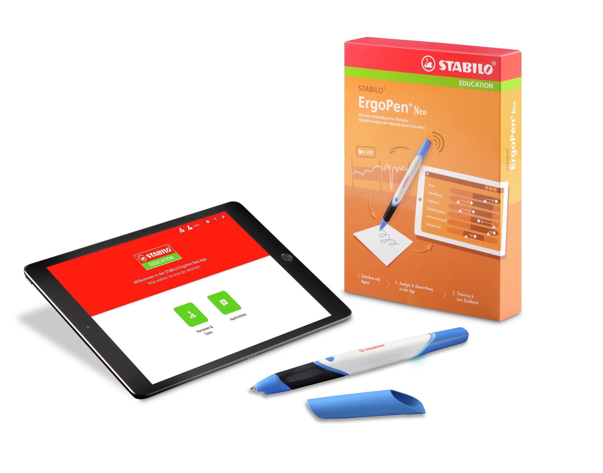 Digitaler Stift mit App für die Ergotherapie – STABILO ErgoPen Neo STABILO DigiPen STABILO ErgoPen