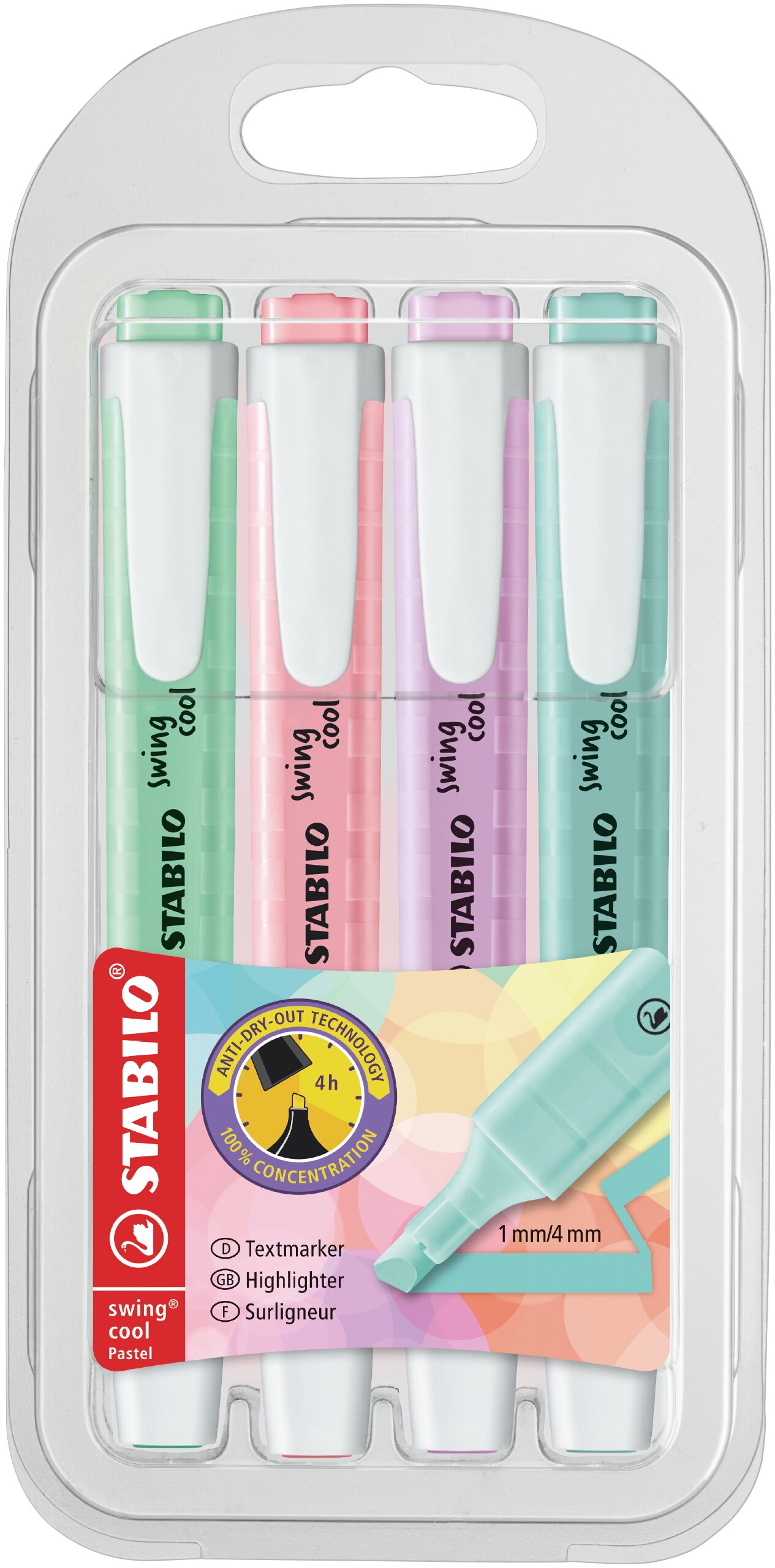 Highlighter STABILO swing cool Pastel Highlighter STABILO swing cool Pastel