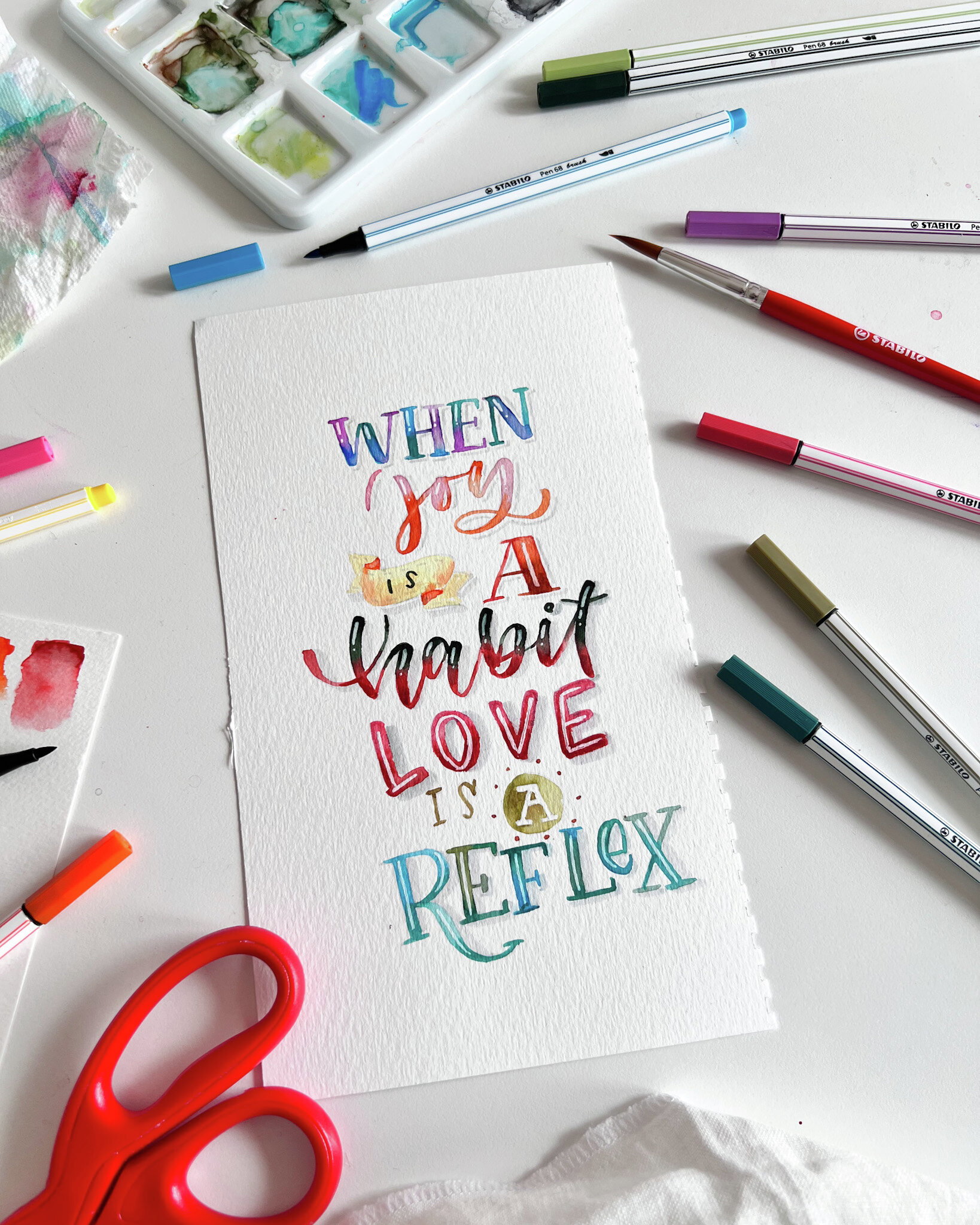 Fiber-Tip Pen STABILO Pen 68 brush