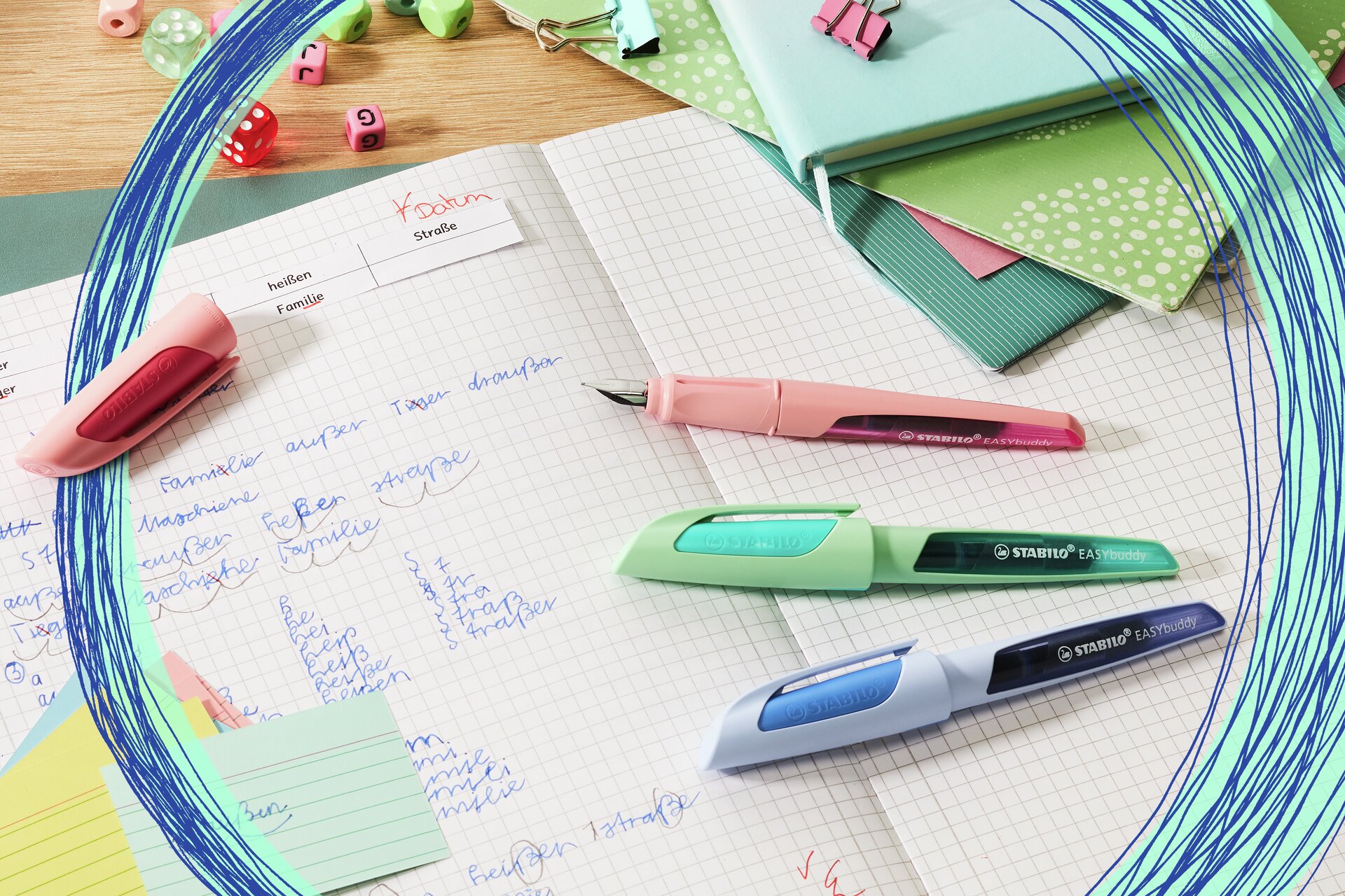 Vulpennen STABILO EASYbirdy Pastel Edition