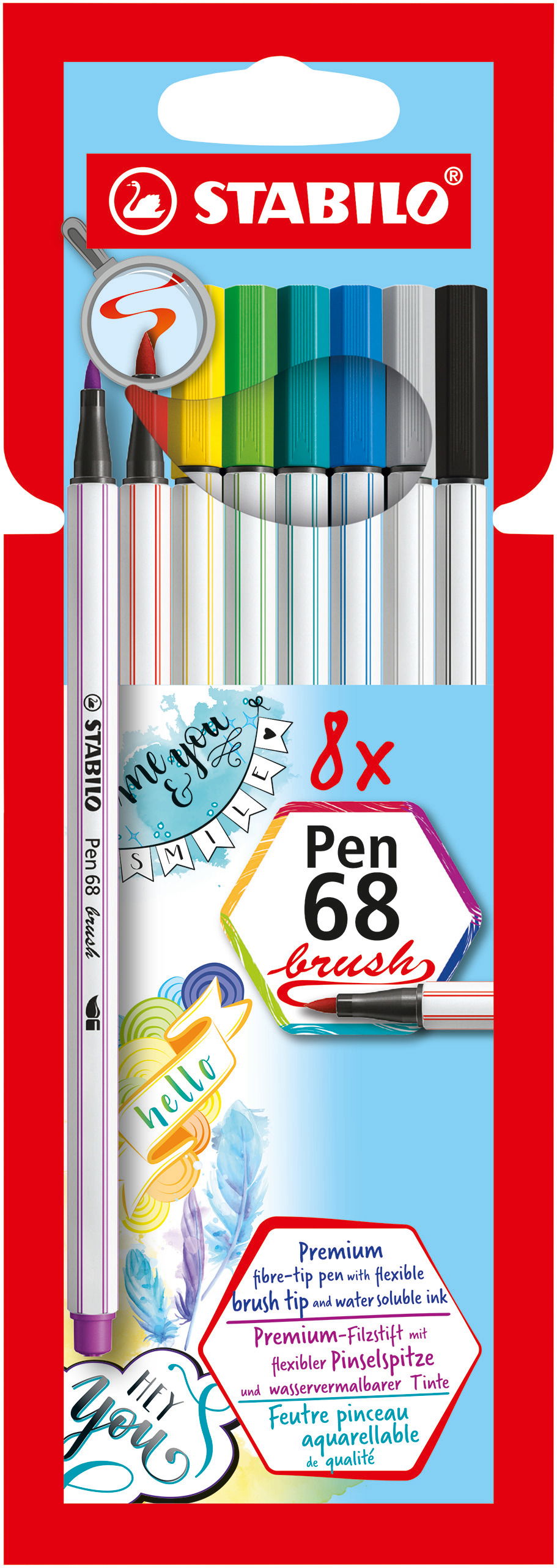 Pennarello STABILO Pen 68 brush