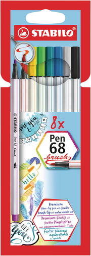 Fiber-Tip Pen STABILO Pen 68 brush