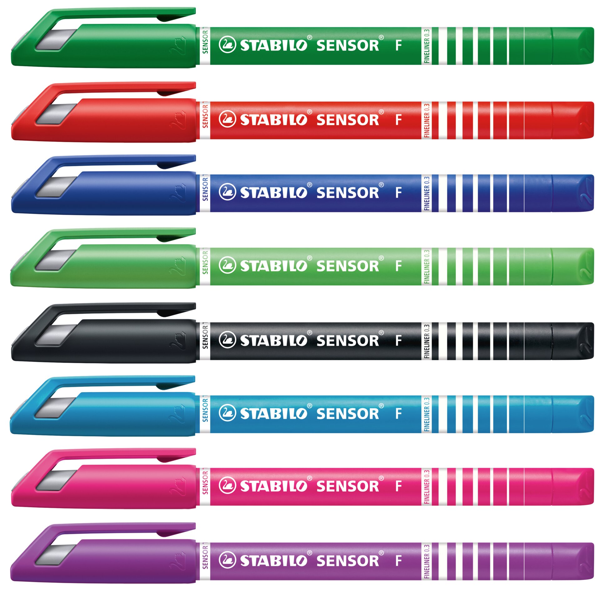 Fineliner met meeverende F punt STABILO SENSOR fine Fineliner met meeverende F punt STABILO SENSOR fine