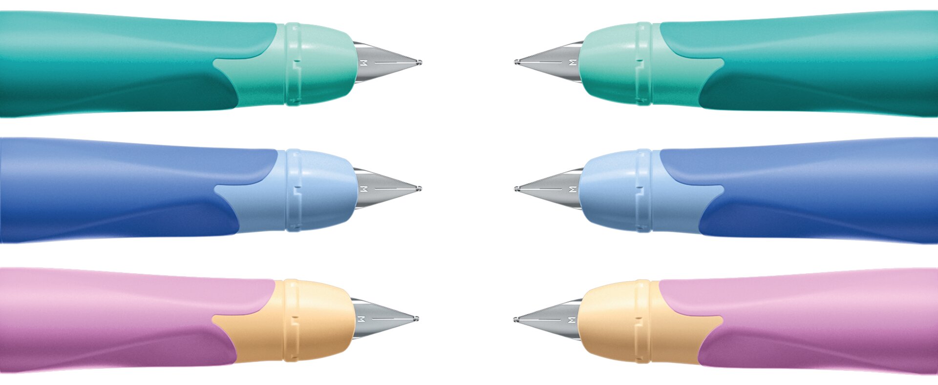 Ersatz-Griffstück ergonomischer Schulfüller STABILO EASYbirdy Pastel Kugelschreiber, Spitzen, Mehrfarbig, Gummi-Griff, Farbfokus