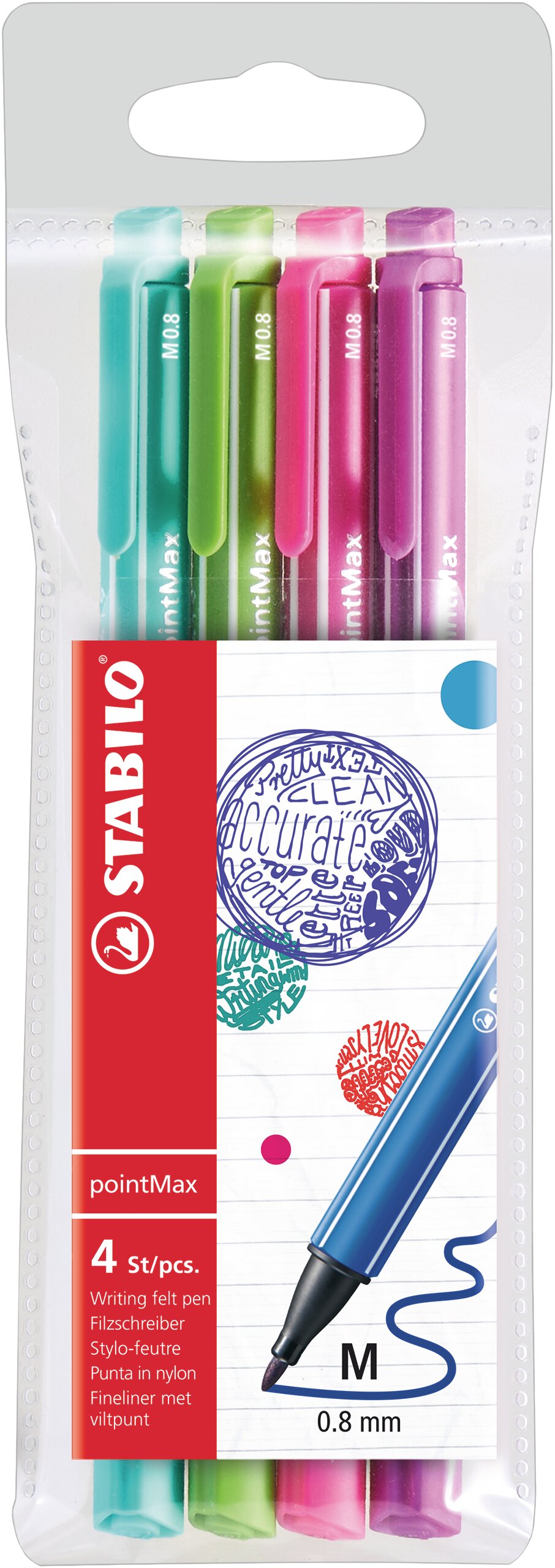 Jemný liner STABILO pointMax Jemná linka/ Fibre- Tip Pen STABILO pointMax