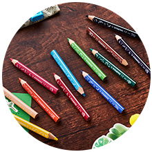 Colored Pencils STABILO Trio thick short Animal Vibes