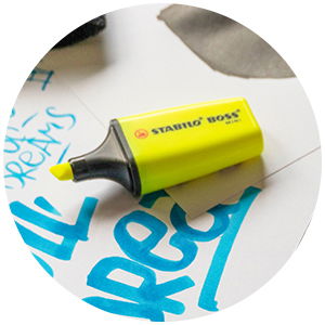 Text Marqueurs STABILO BOSS MINI by Snooze One