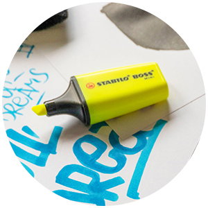 Text Marqueurs STABILO BOSS MINI by Snooze One