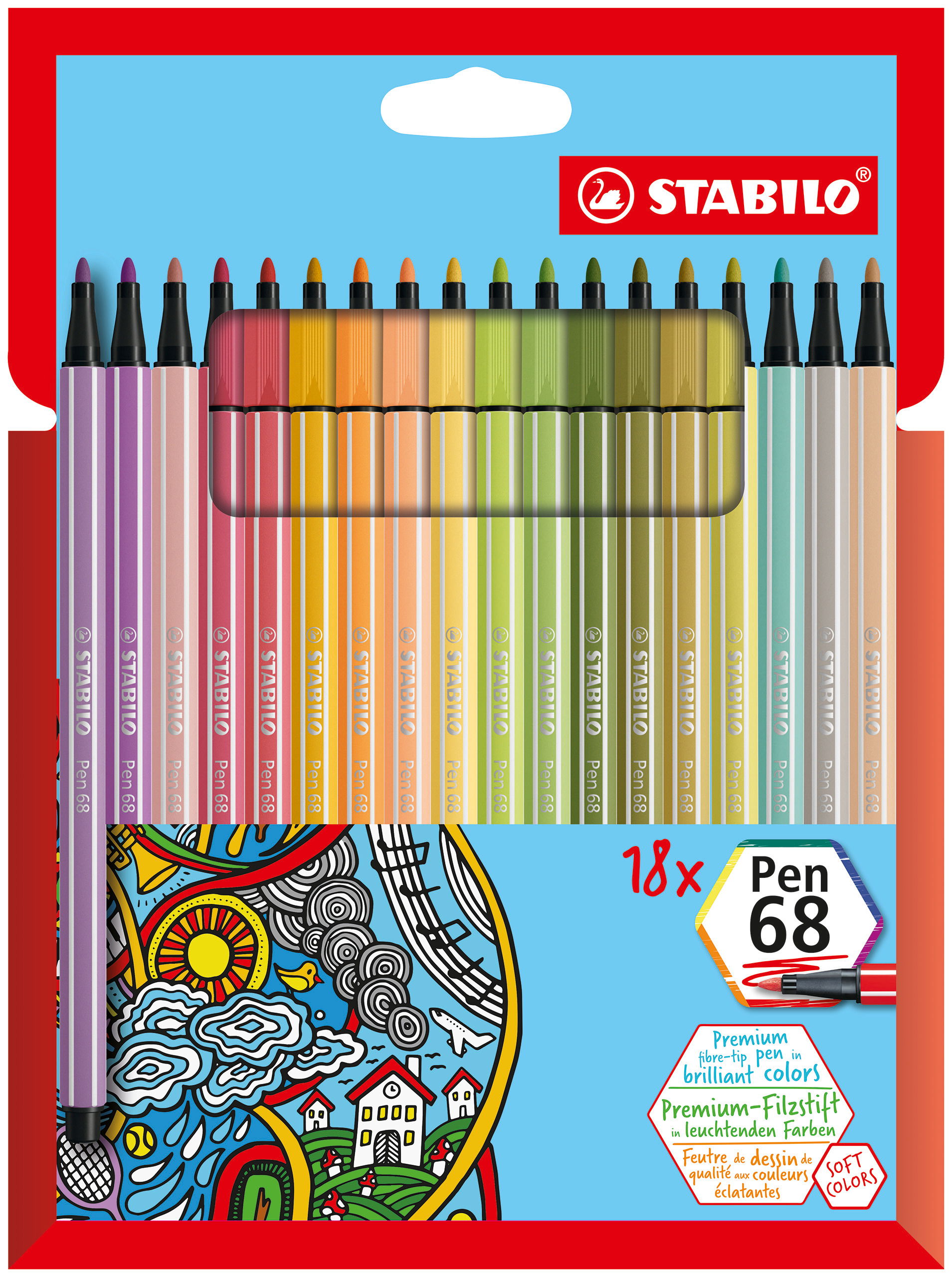 Fiber-Tip Pen STABILO Pen 68