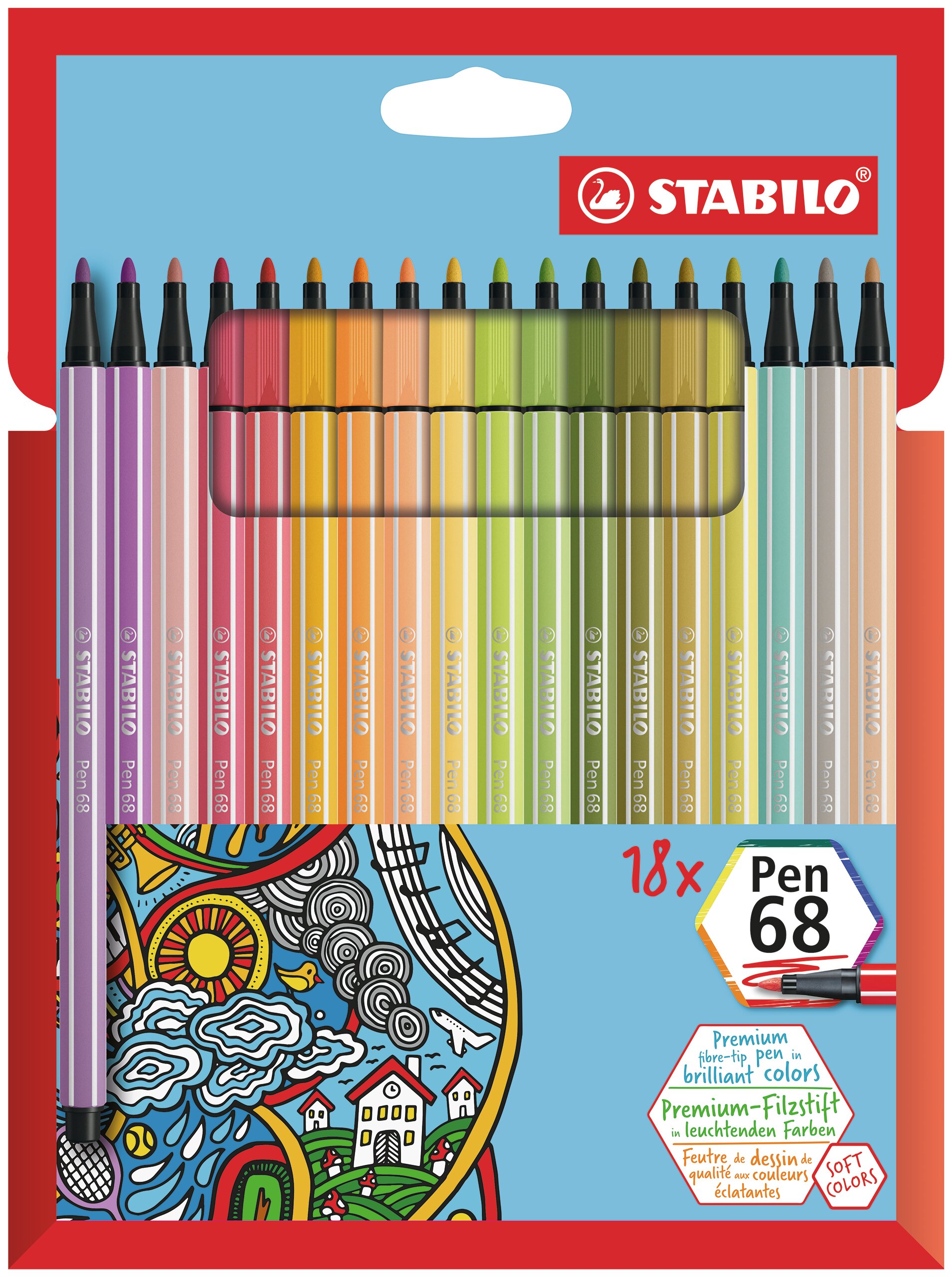 STABILO Pen 68 Fiber-Tip Pen STABILO Pen 68