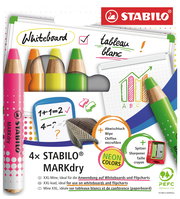 Marker STABILO MARKdry, Whiteboard, Marker, Chalk markers, Neon colors, Stabilo