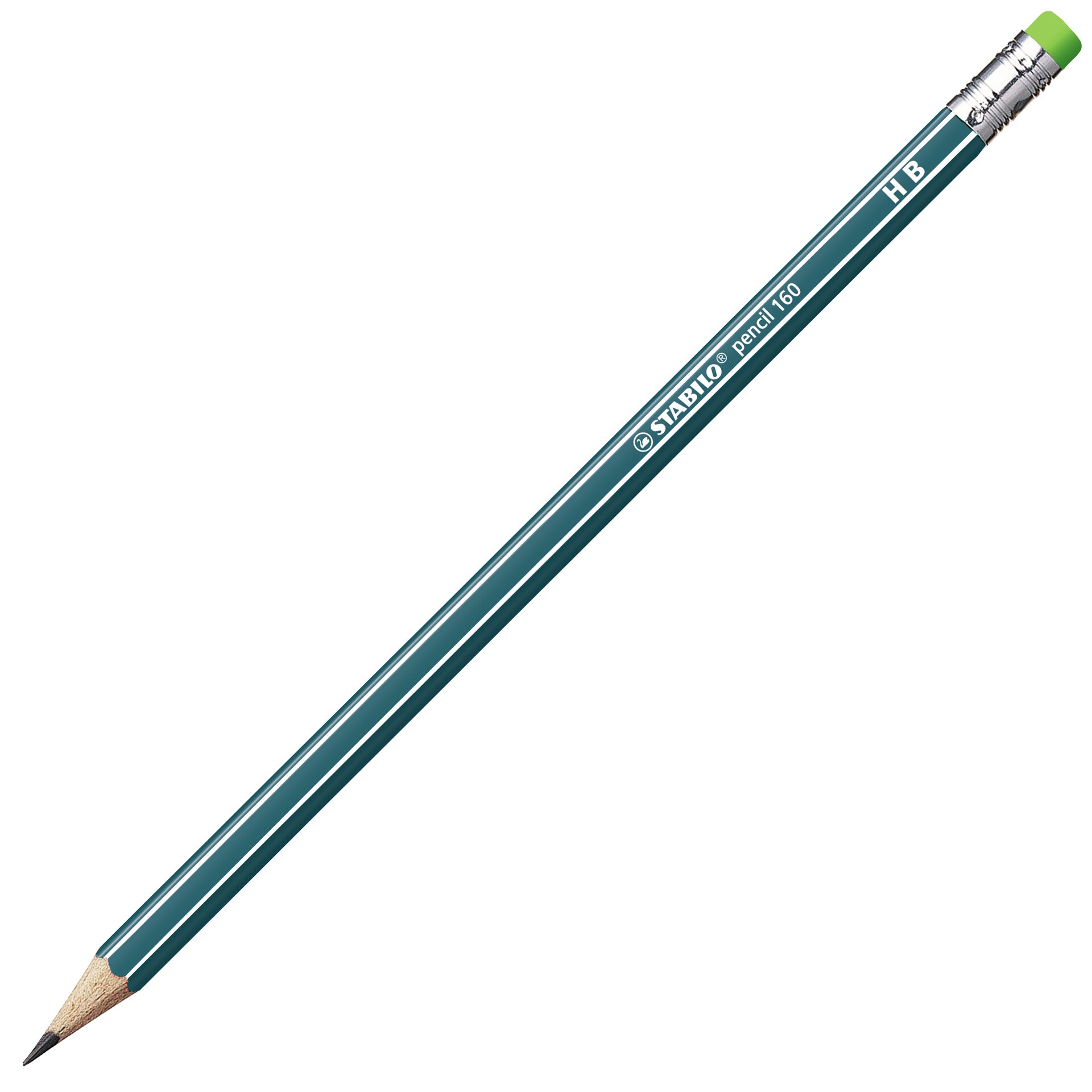 Sechskant-Schulbleistift mit Radierer STABILO pencil 160 Bleistifte STABILO pencil 160