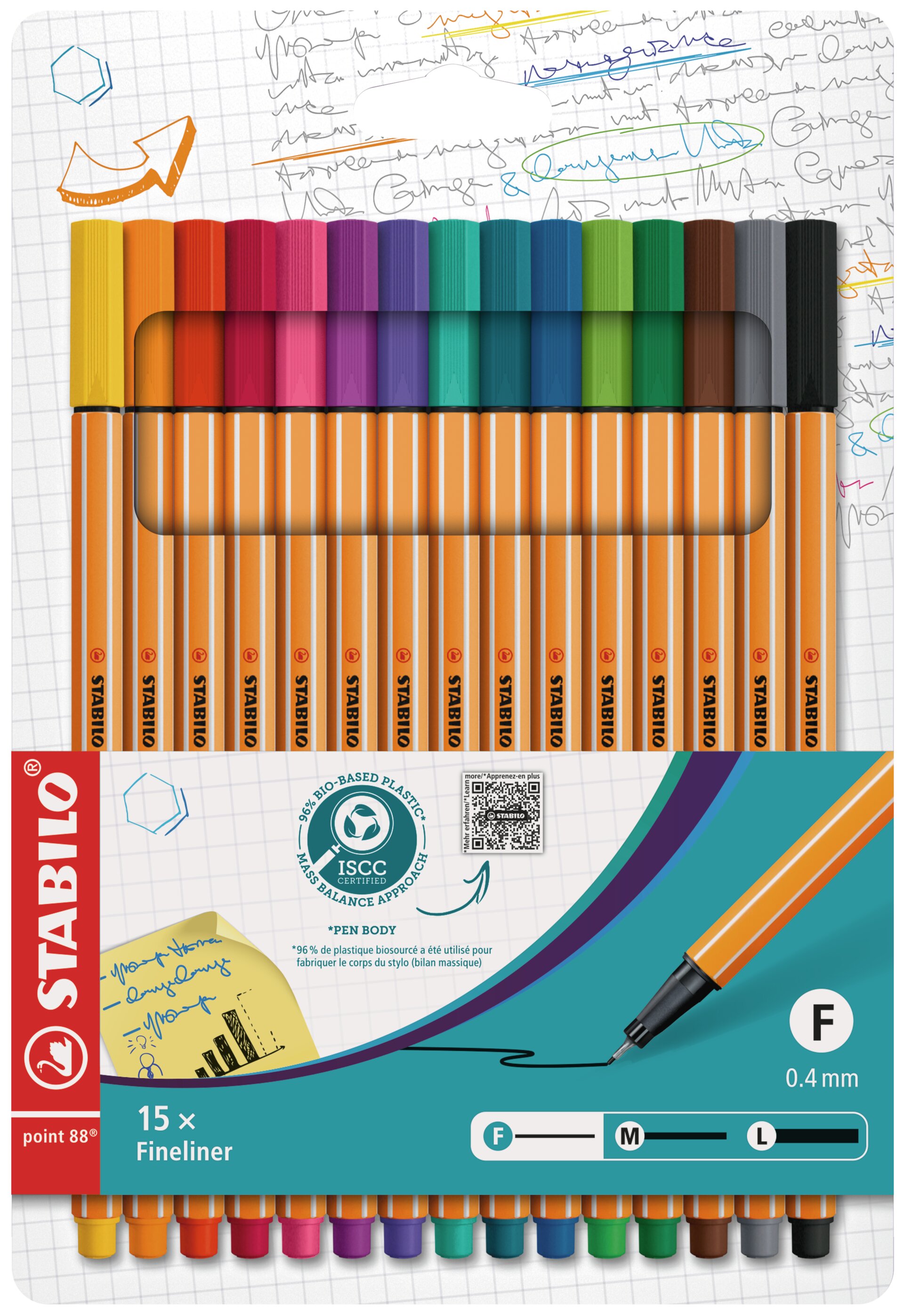 Stylo-feutre pointe fine STABILO point 88 Stylos-feutres STABILO point 88
