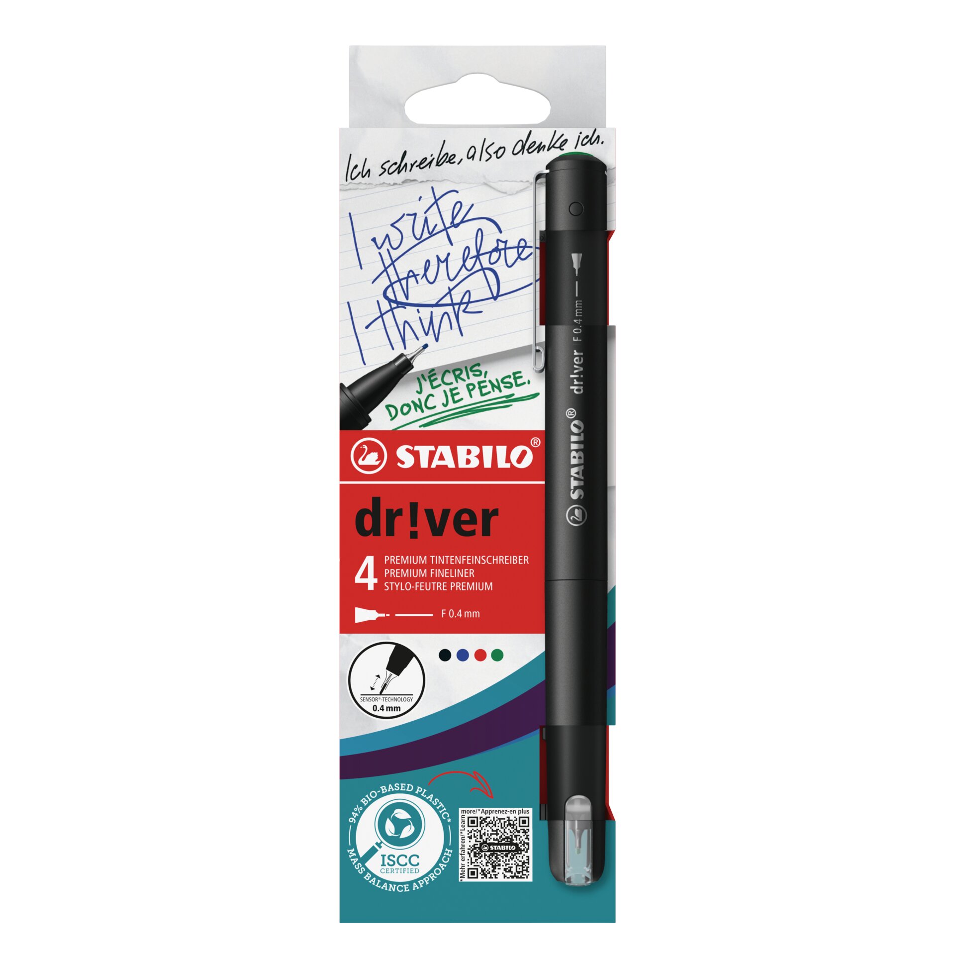 Punta fina premium F STABILO dr!ver Punta fina/ Rotulador punta de fibra STABILO dr!ver fine