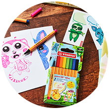 Fineliner/ Viltstift STABILO point 88 Mini Animal Vibes