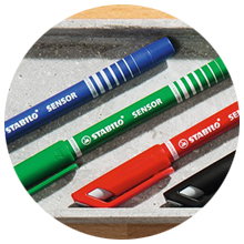 Stylos-feutres STABILO SENSOR medium