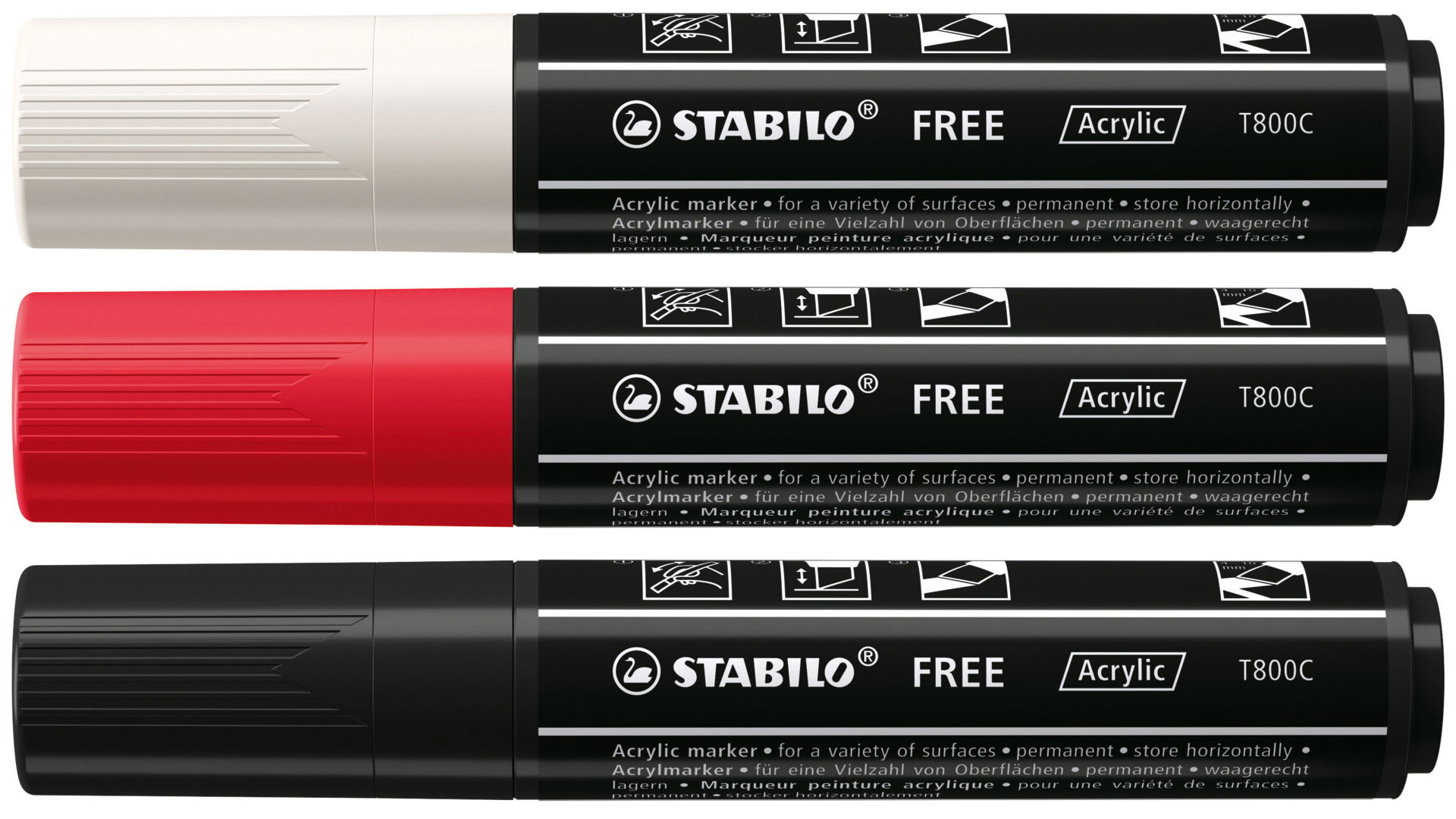 Acrylmarker STABILO FREE Acrylic T800C Acrylmarker STABILO FREE Acrylic T800C