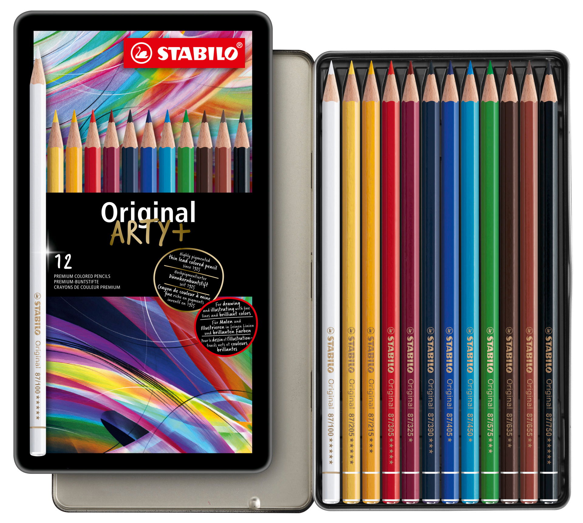 Crayon de couleur à mine fine STABILO Original ARTY+ Crayons de couleurs STABILO Original ARTY+