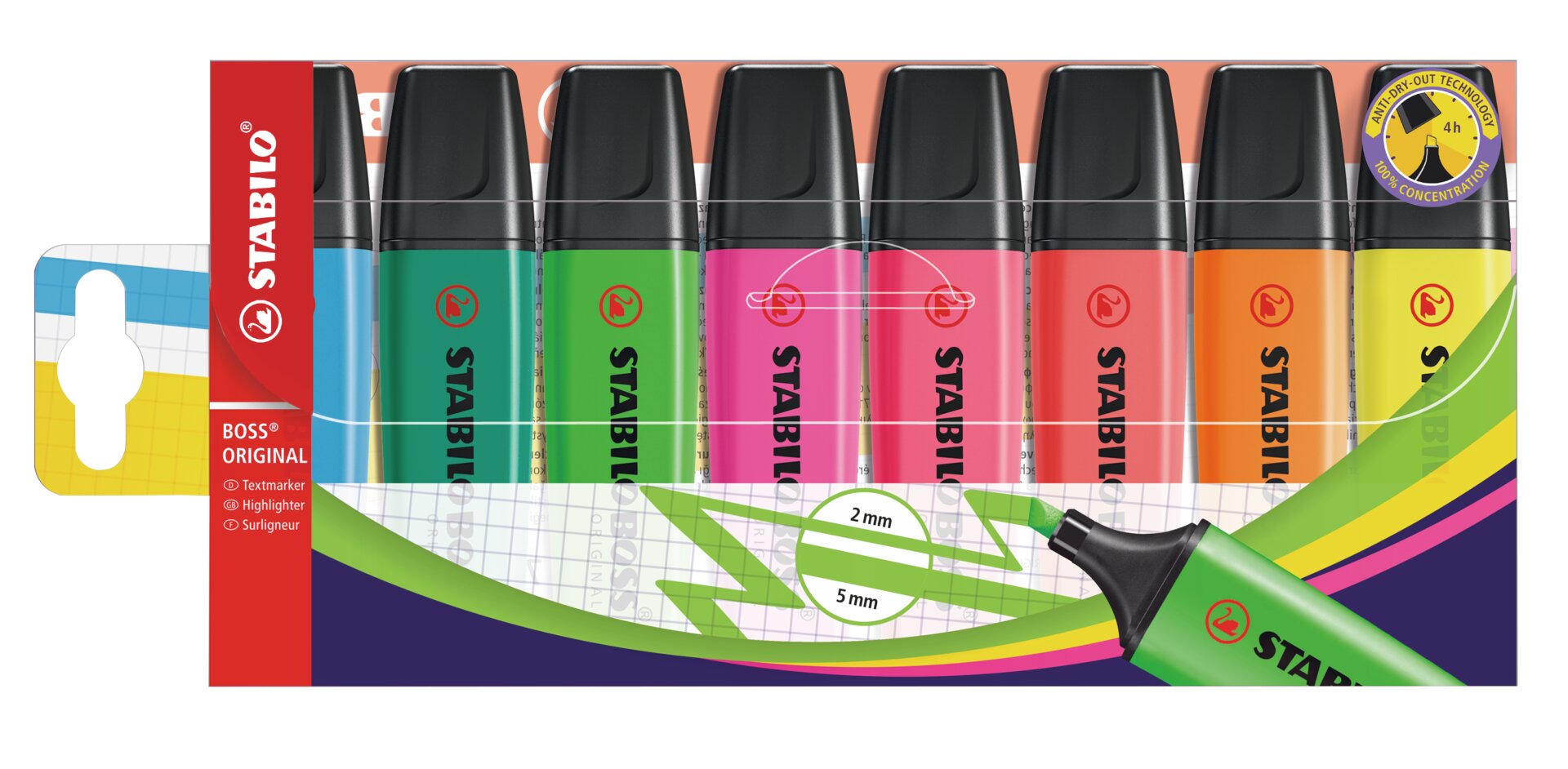 Surligneur STABILO BOSS ORIGINAL Text Marqueurs STABILO BOSS ORIGINAL