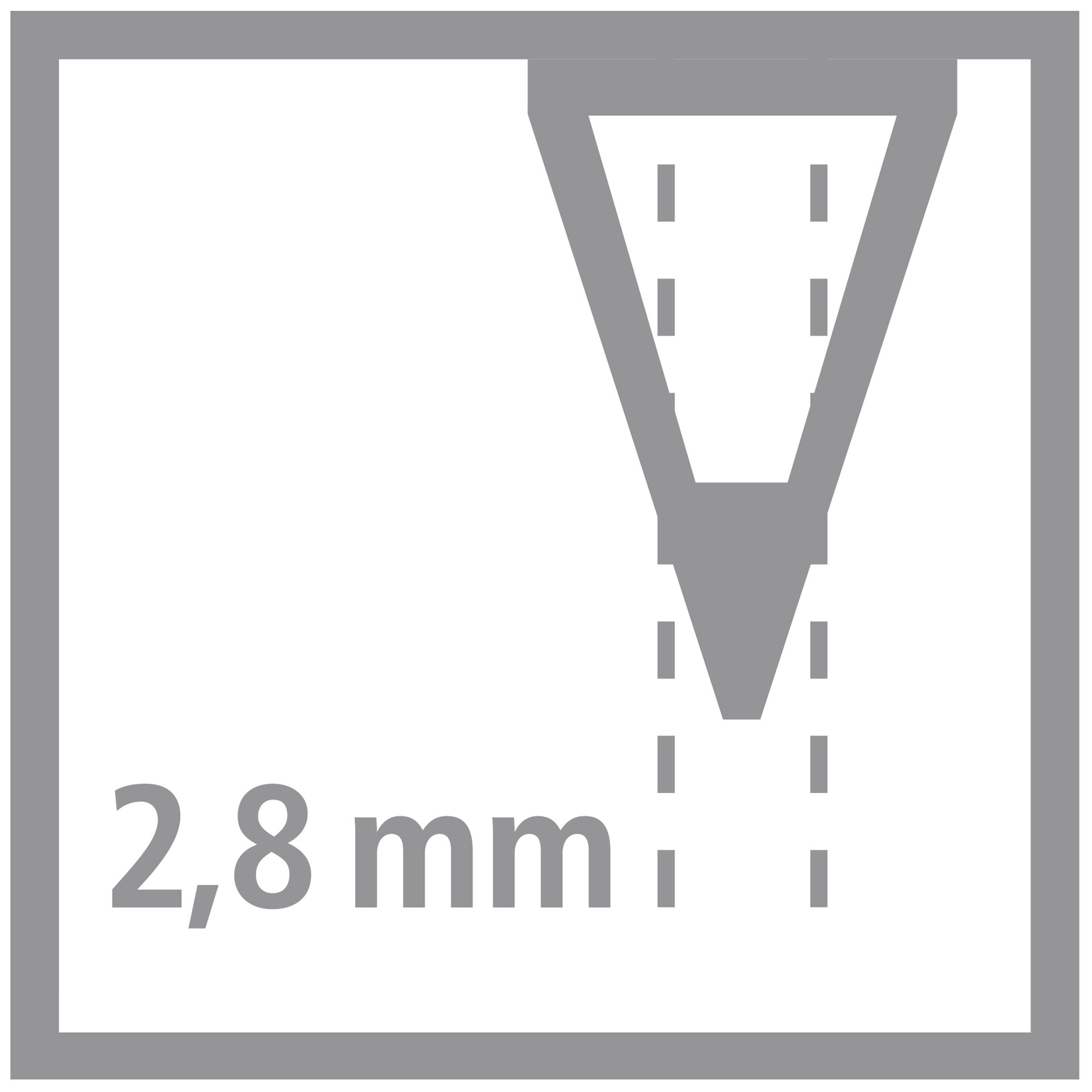 Vorschlitzung, Klinge, Schneiderwerkzeug, 2,8 mm, Präzisionswerkzeug