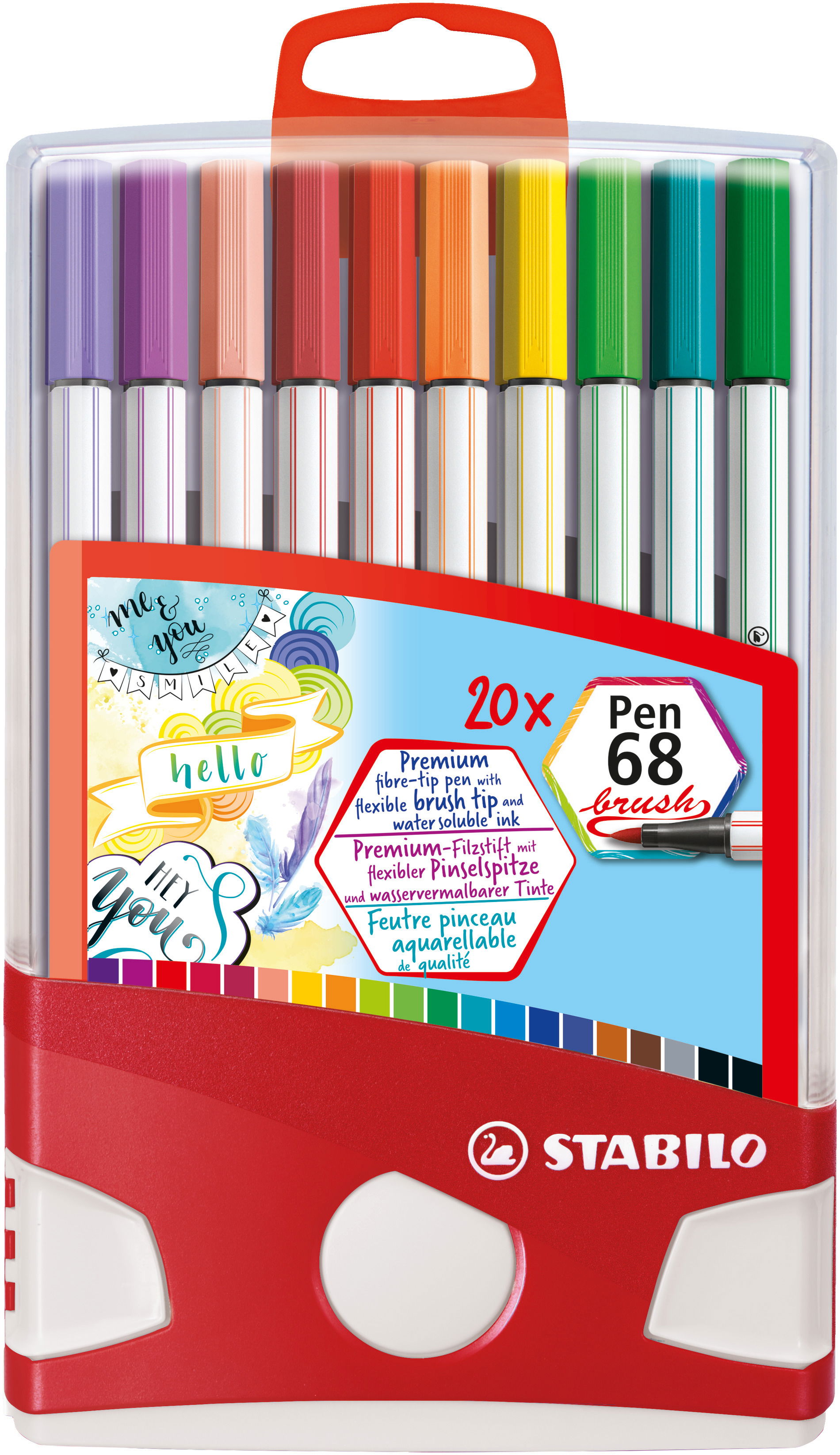 Fasermaler STABILO Pen 68 brush