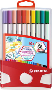 Rotulador punta de fibra STABILO Pen 68 brush