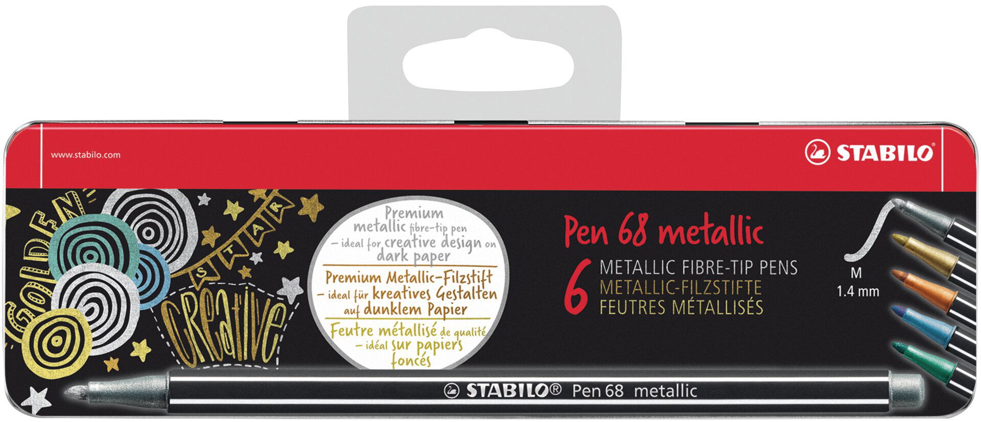 Viltstiften STABILO Pen 68 metallic