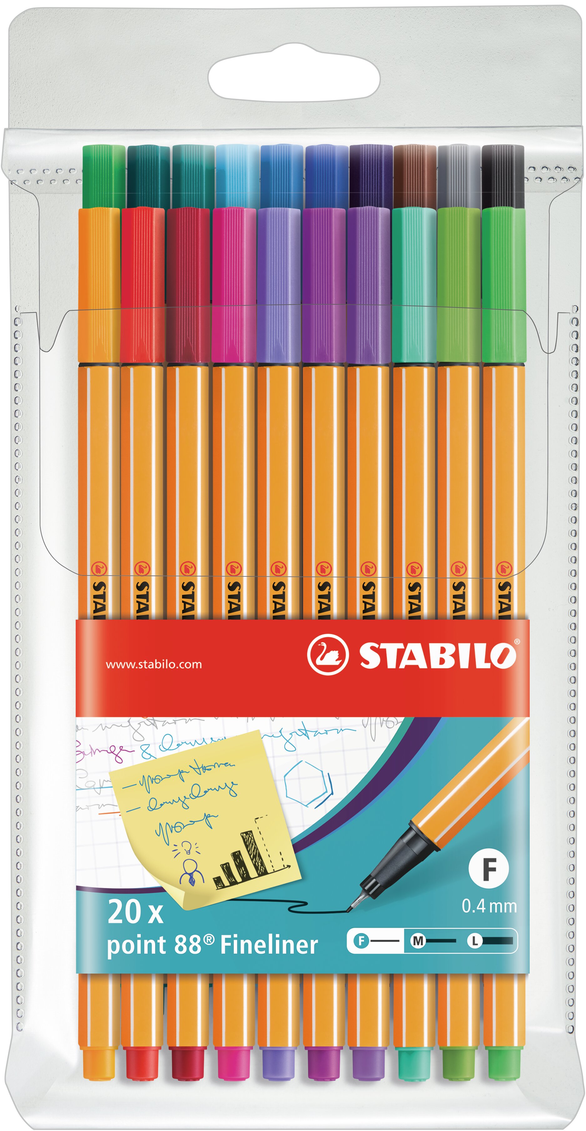 Stylo-feutre pointe fine STABILO point 88 Stylos-feutres STABILO point 88