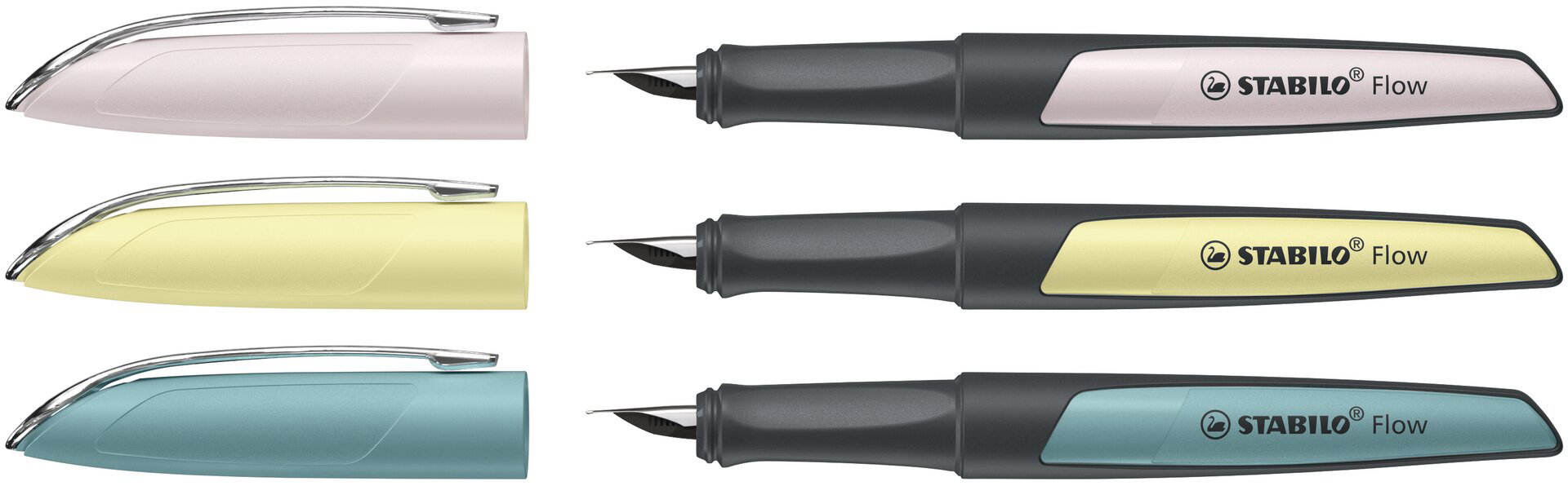 Füller STABILO Flow MODERN OFFICE Weedtip, Nib, Spitze, Kappe, Stabilo Flow