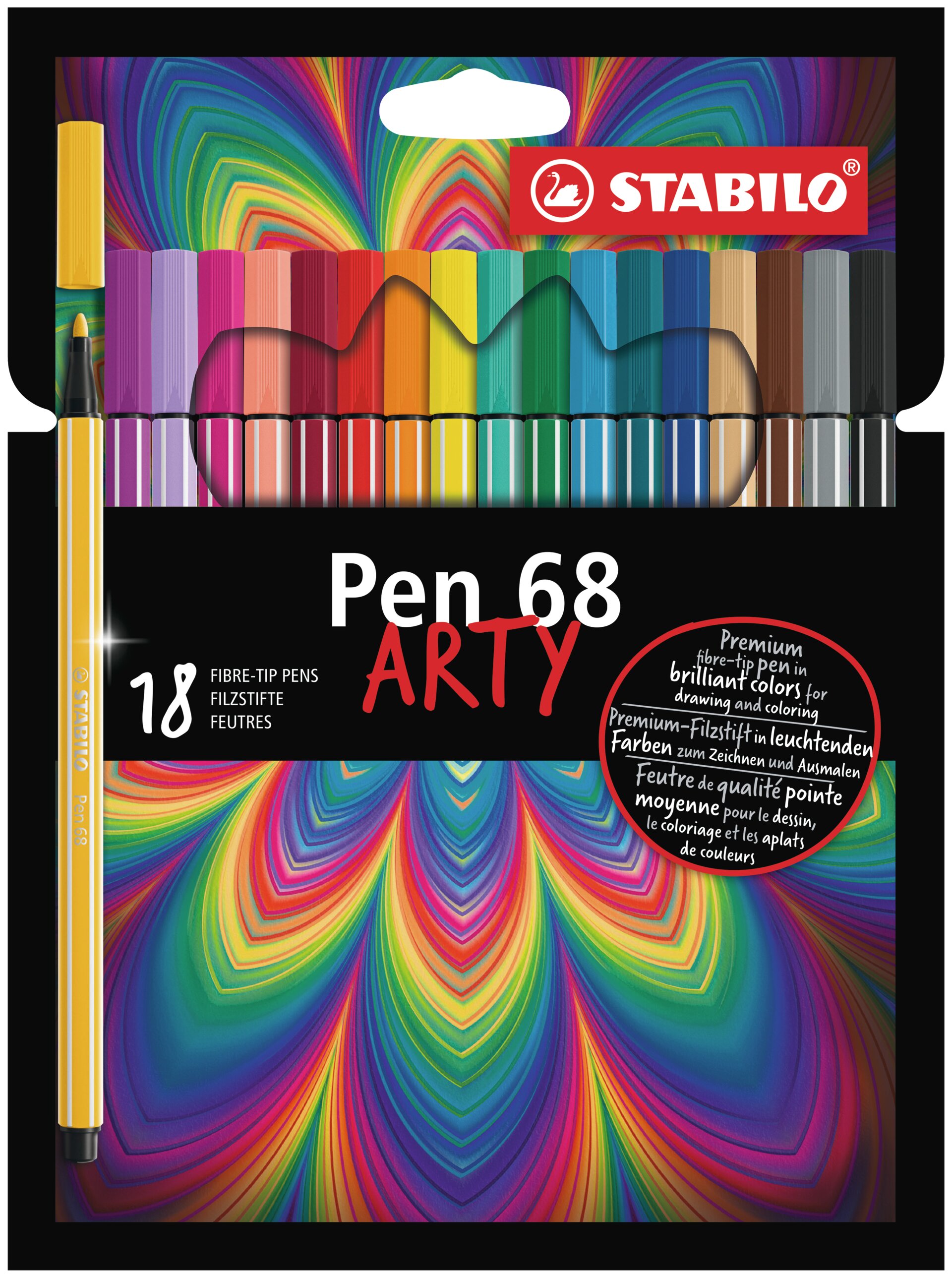 Feutre de dessin de qualité premium STABILO Pen 68 Feutres STABILO Pen 68 ARTY