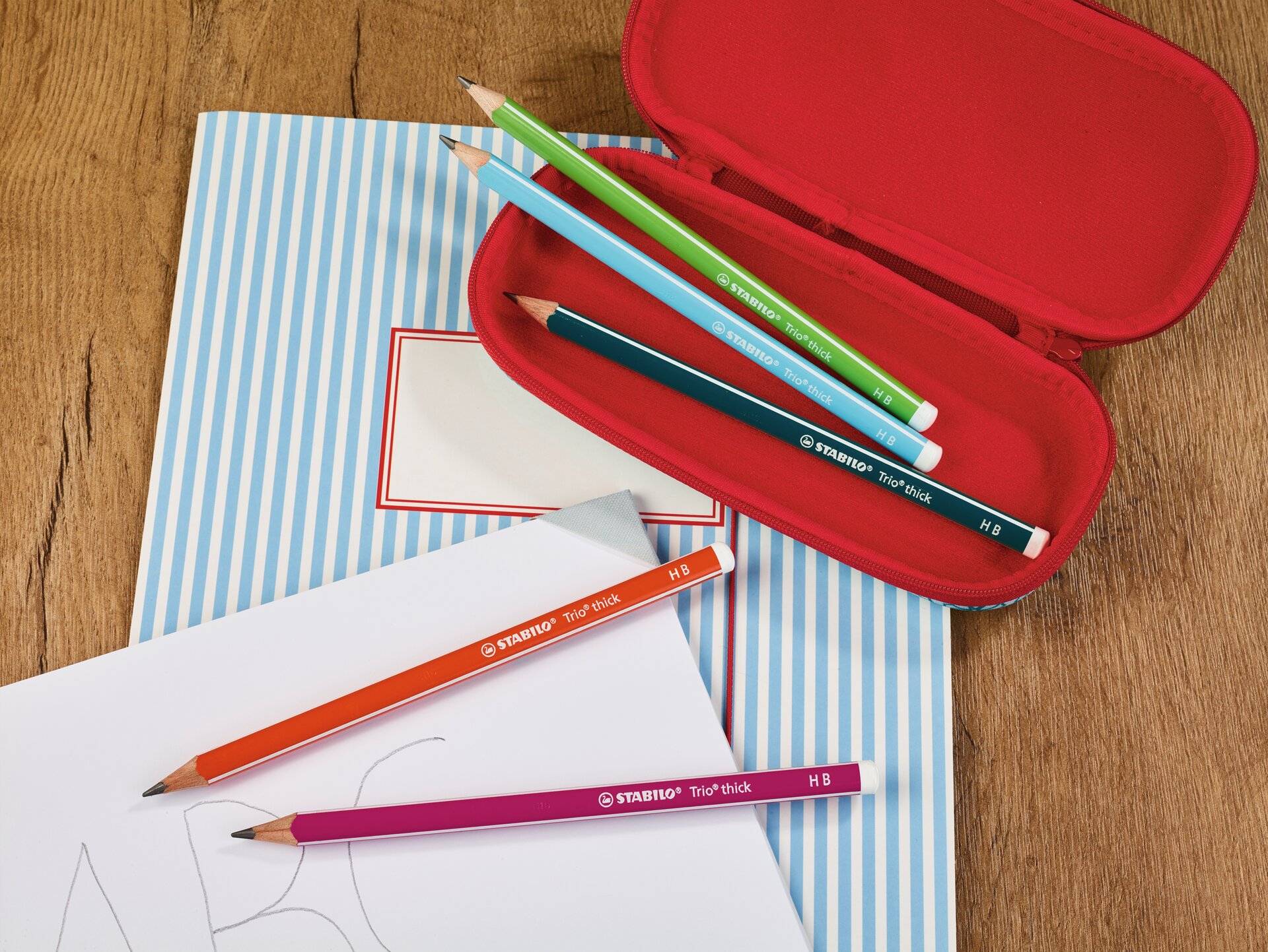 Pencils STABILO Trio thick