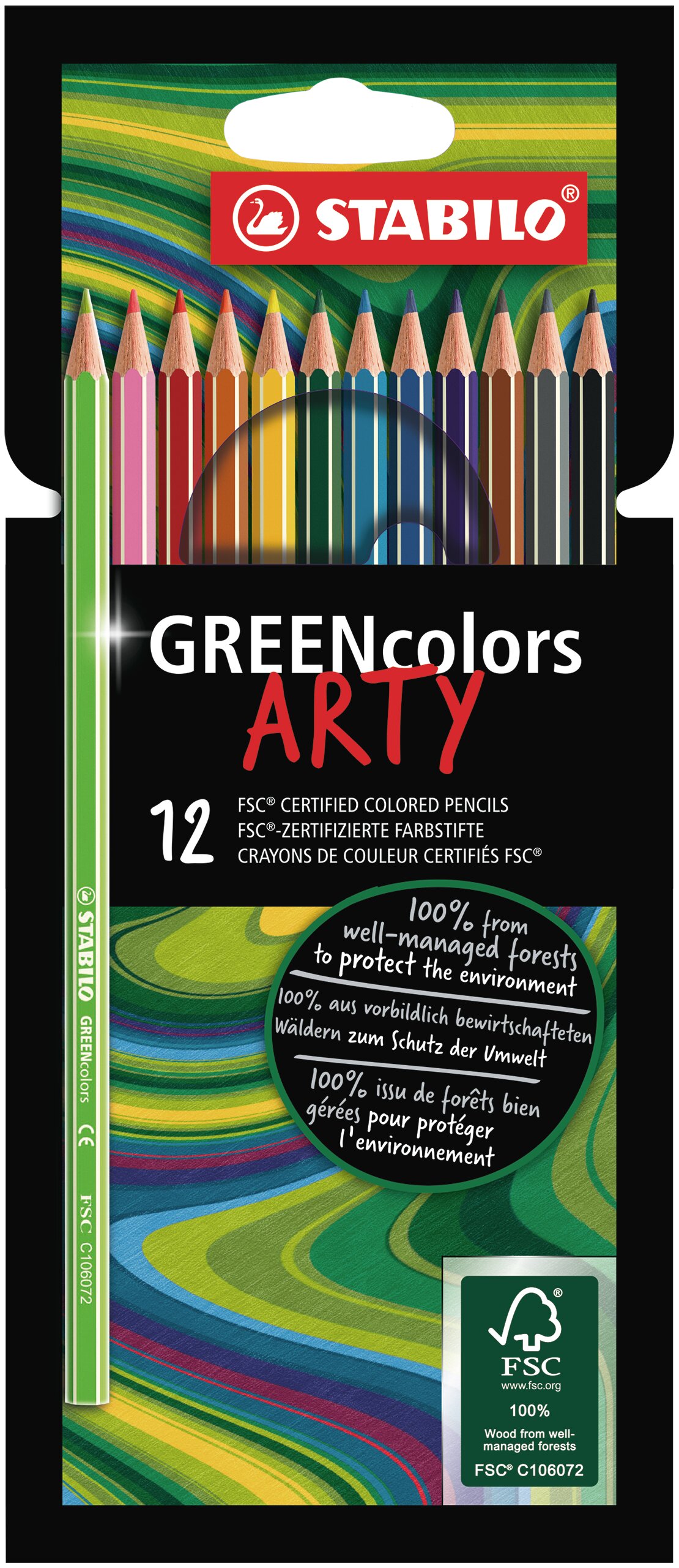 Crayon de couleur certifié FSC® STABILO GREENcolors Crayons de couleurs STABILO GREENcolors ARTY