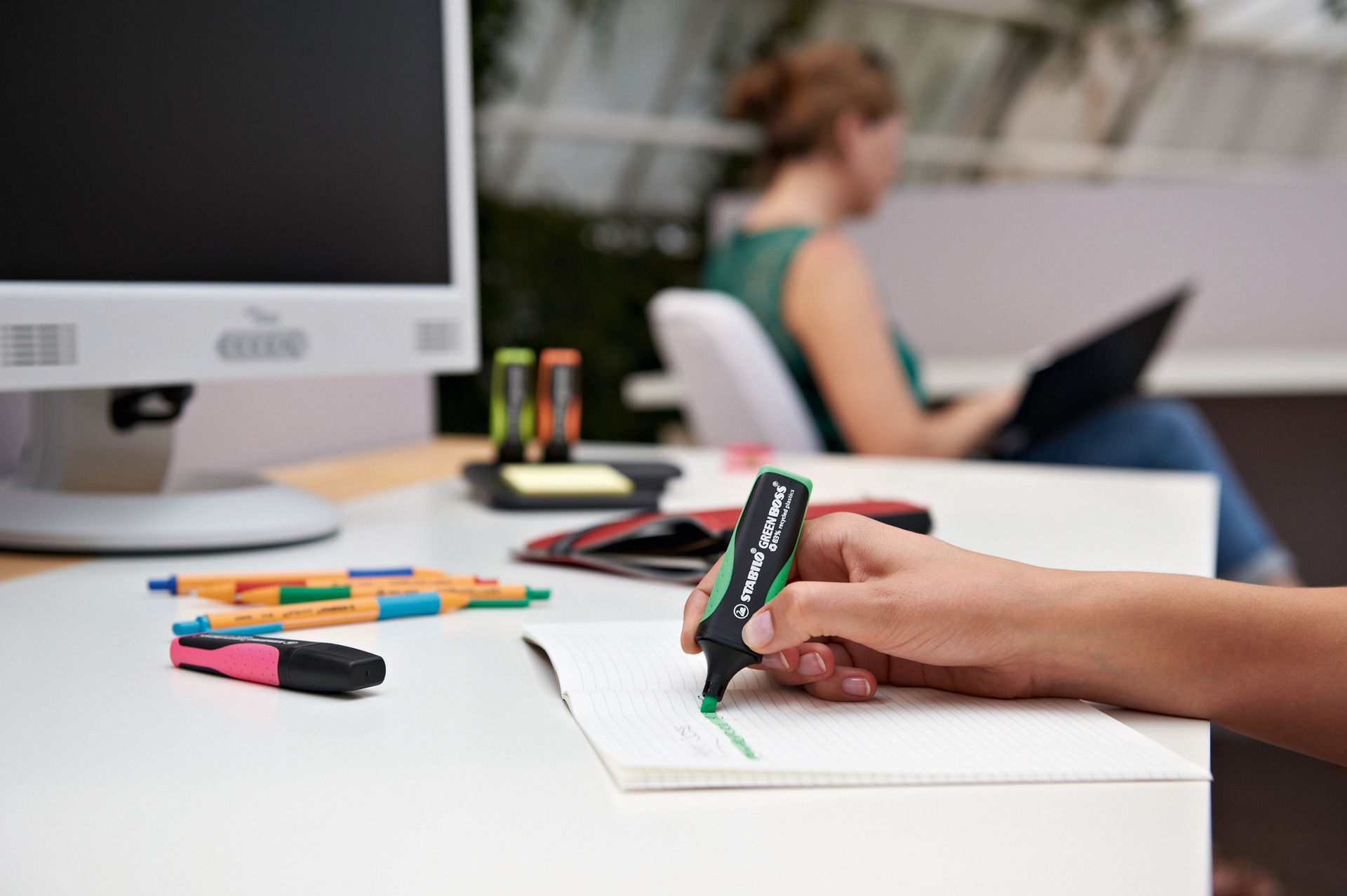 Subrayador fluorescente STABILO GREEN BOSS