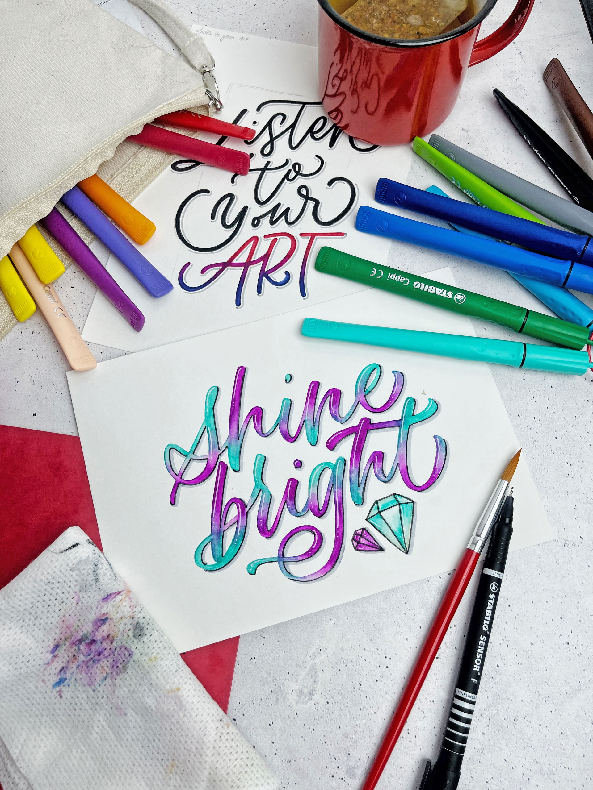 Fiber-Tip Pen STABILO Cappi ARTY