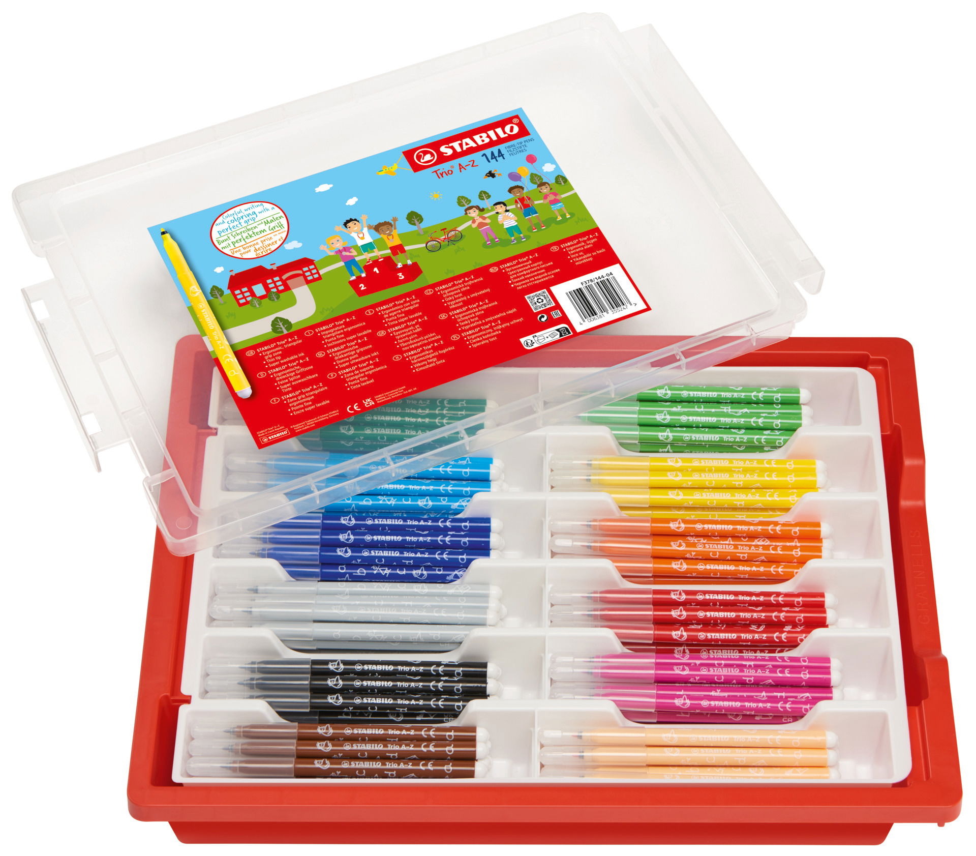 Vláknový fix s trojhrannou úchopovou zónou STABILO Trio A-Z Fiber-Tip Pen STABILO Trio A-Z