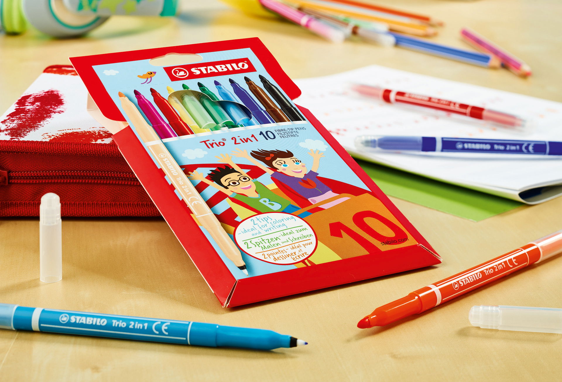 Fiber-Tip Pen STABILO Trio 2 in 1