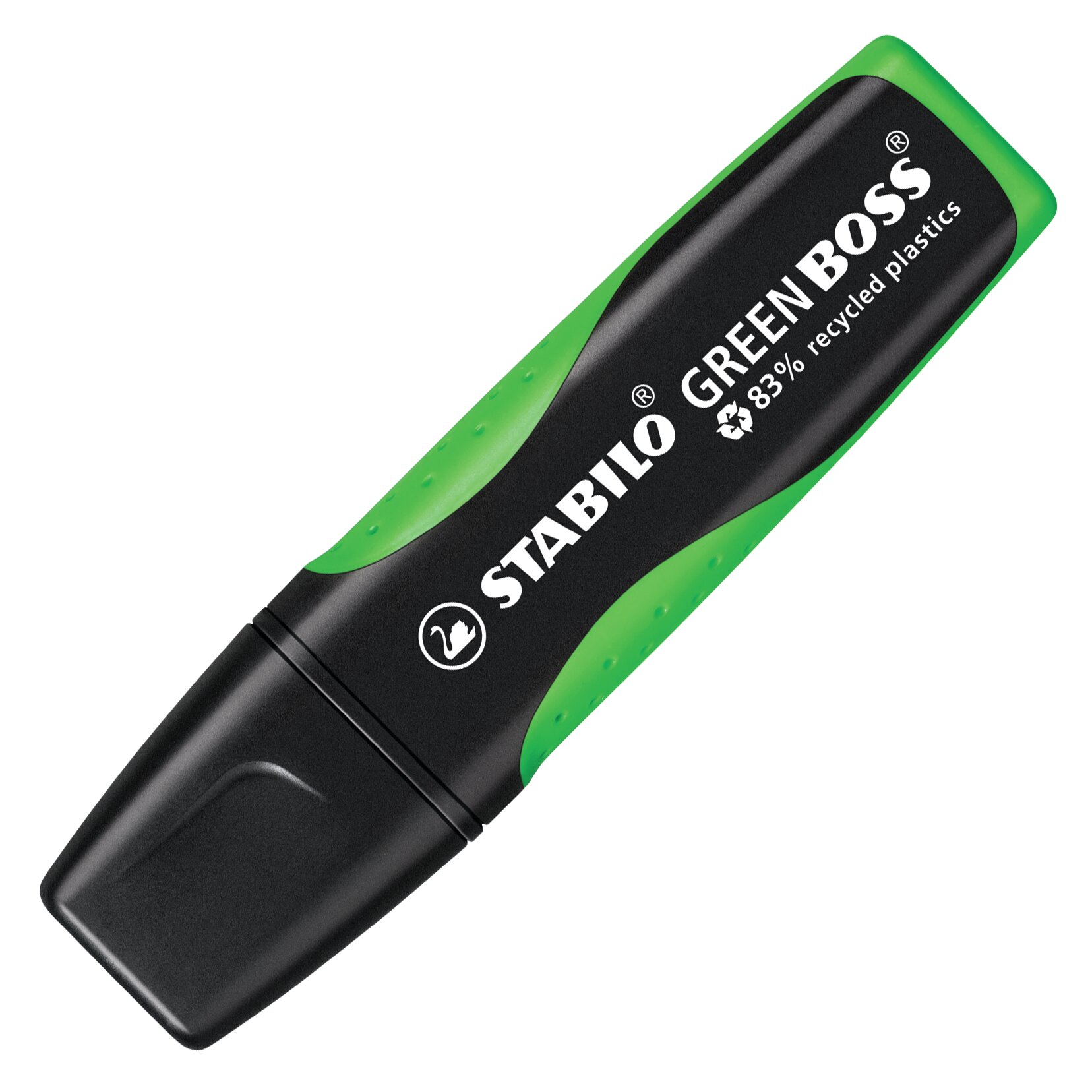Evidenziatore con l‘83% di plastica riciclata STABILO GREEN BOSS Evidenziatore STABILO GREEN BOSS