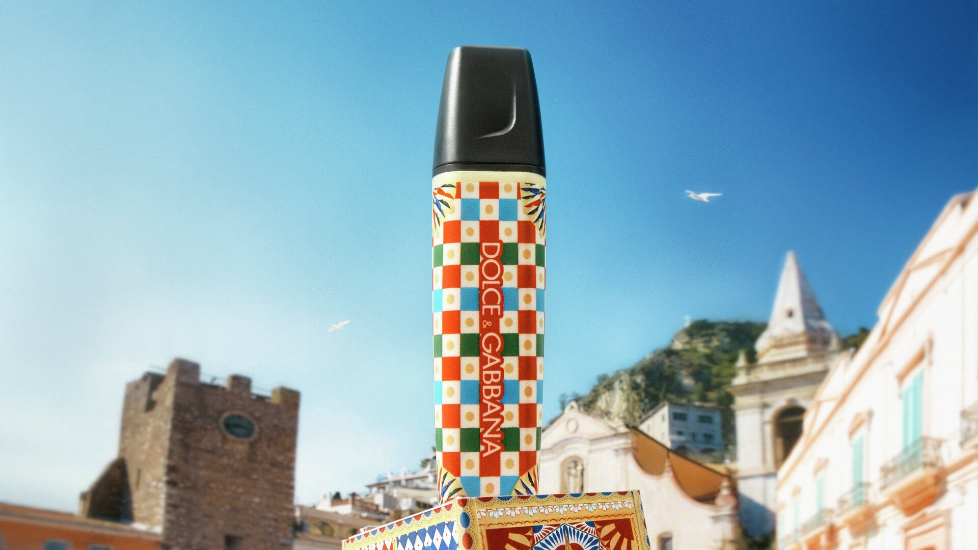 Textmarker STABILO BOSS ORIGINAL x DOLCE&GABBANA, lip balm, balm, container, mehrfarbig, muster