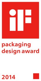 Verpackung, Designpreis, rotes Quadrat, 2014, Logo