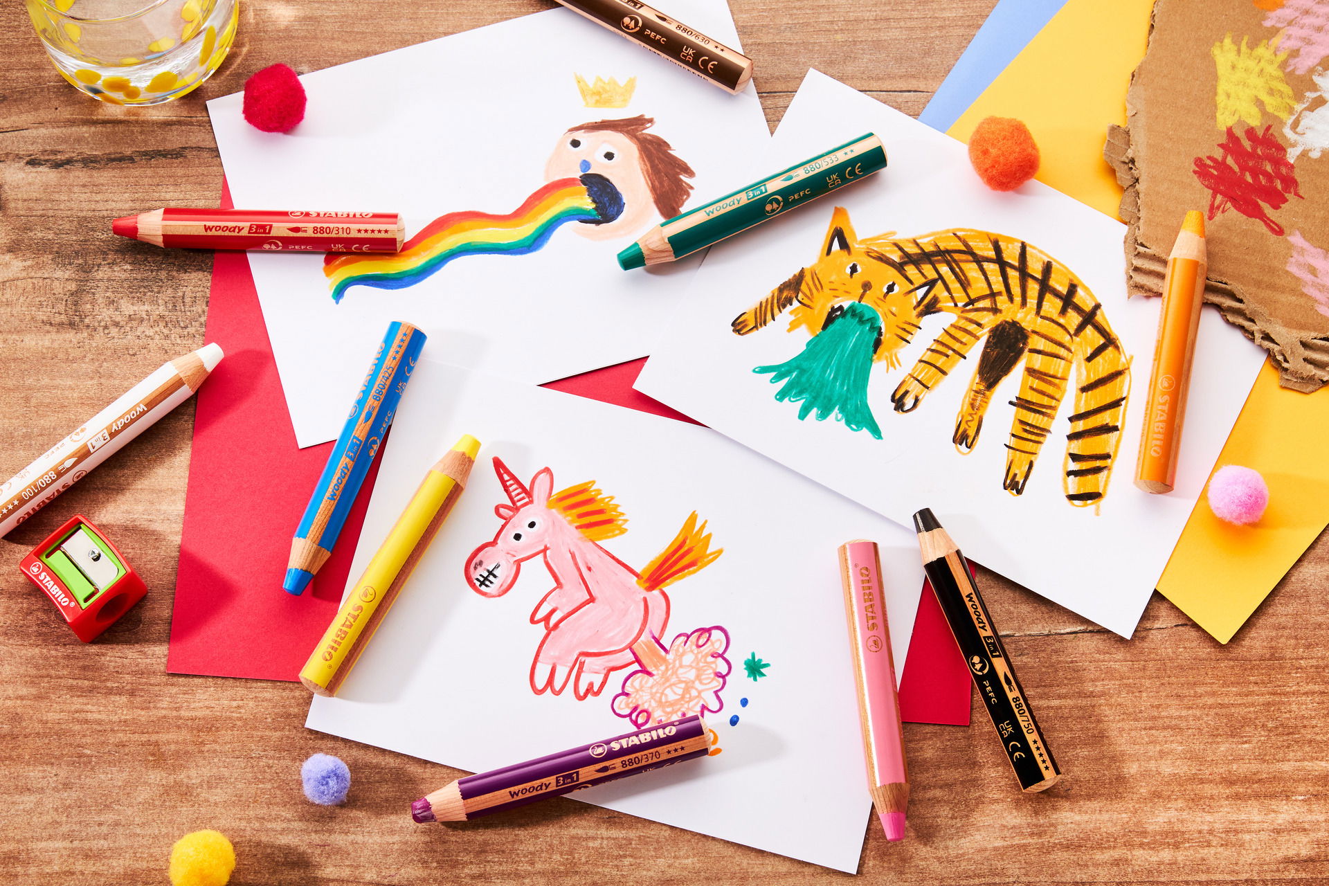 Crayons de couleurs STABILO woody 3 in 1