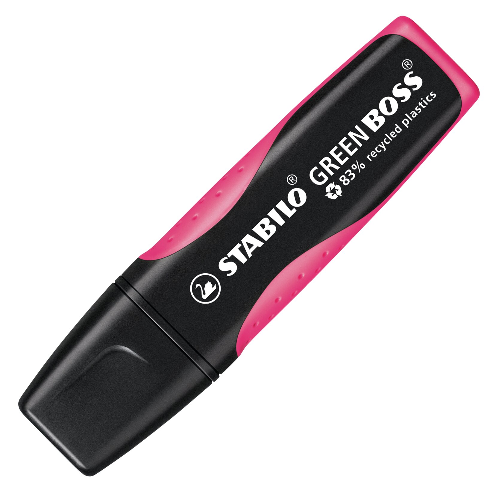 Textmarker aus 83 % recyceltem Kunststoff inkl. Refill STABILO GREEN BOSS Textmarker STABILO GREEN BOSS