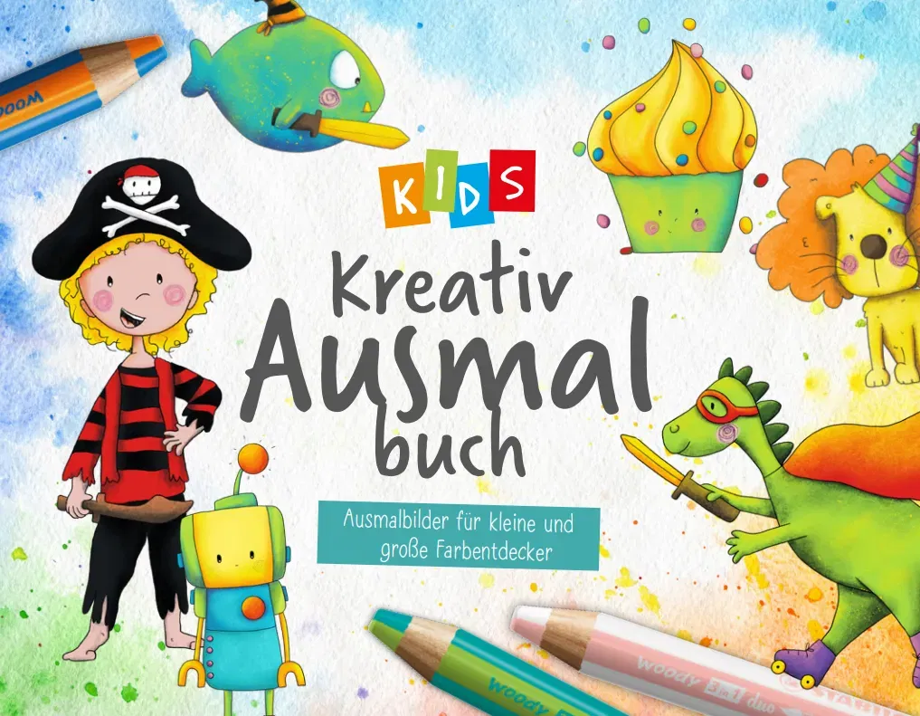 Cover Kids Kreativ Ausmalbuch