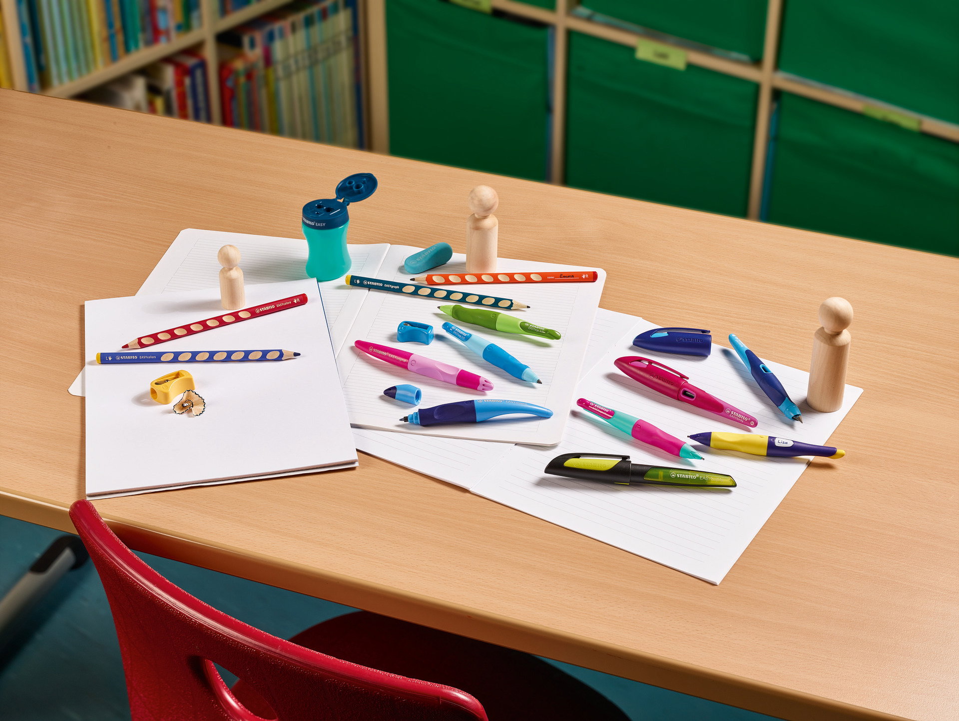 Penne Colorate Stabilo Matite Colorate Stabilo EASYcolors Per Mancini Assortiti Astuccio Da 12 331 12 4006381398695 Stabilo Penne Colorate