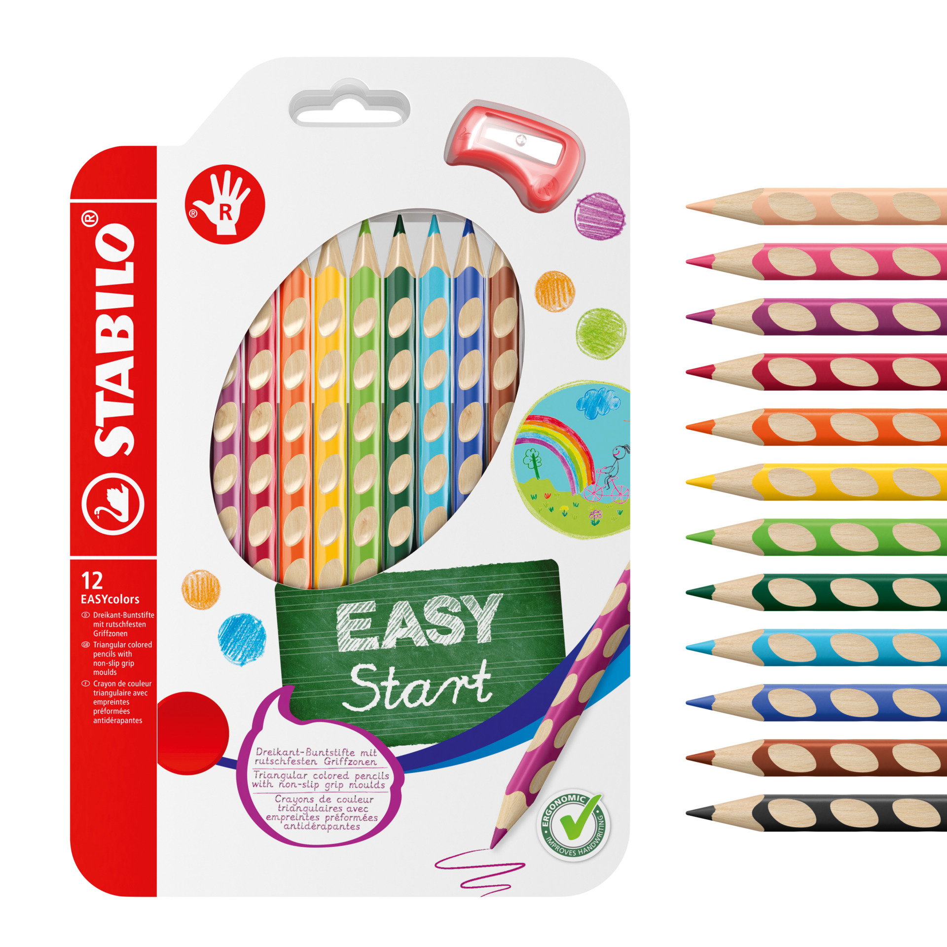 Crayon de couleur ergonomique STABILO EASYcolors Crayons de couleurs STABILO EASYcolors