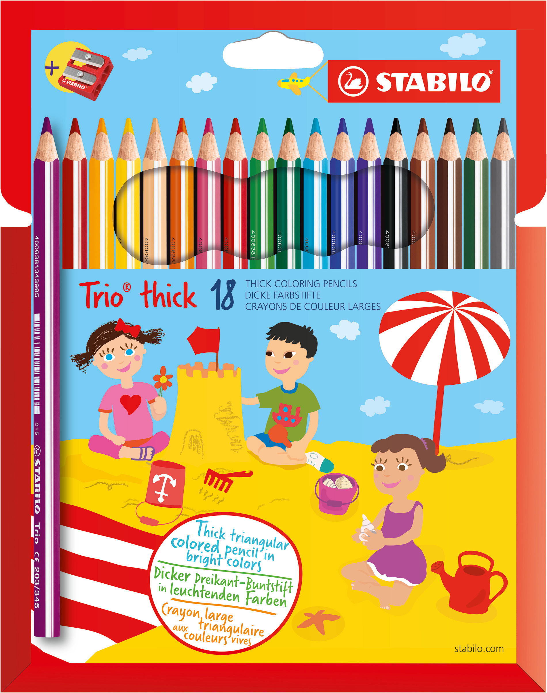 Buntstifte STABILO Trio thick